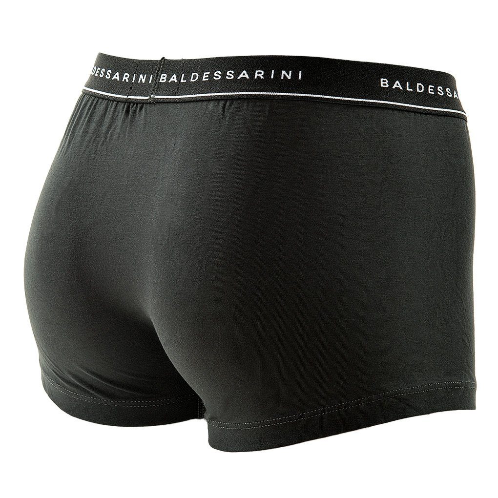 BALDESSARINI Boxer Herren Stretch Schwarz 3er Shorts Pants, - Pack Cotton