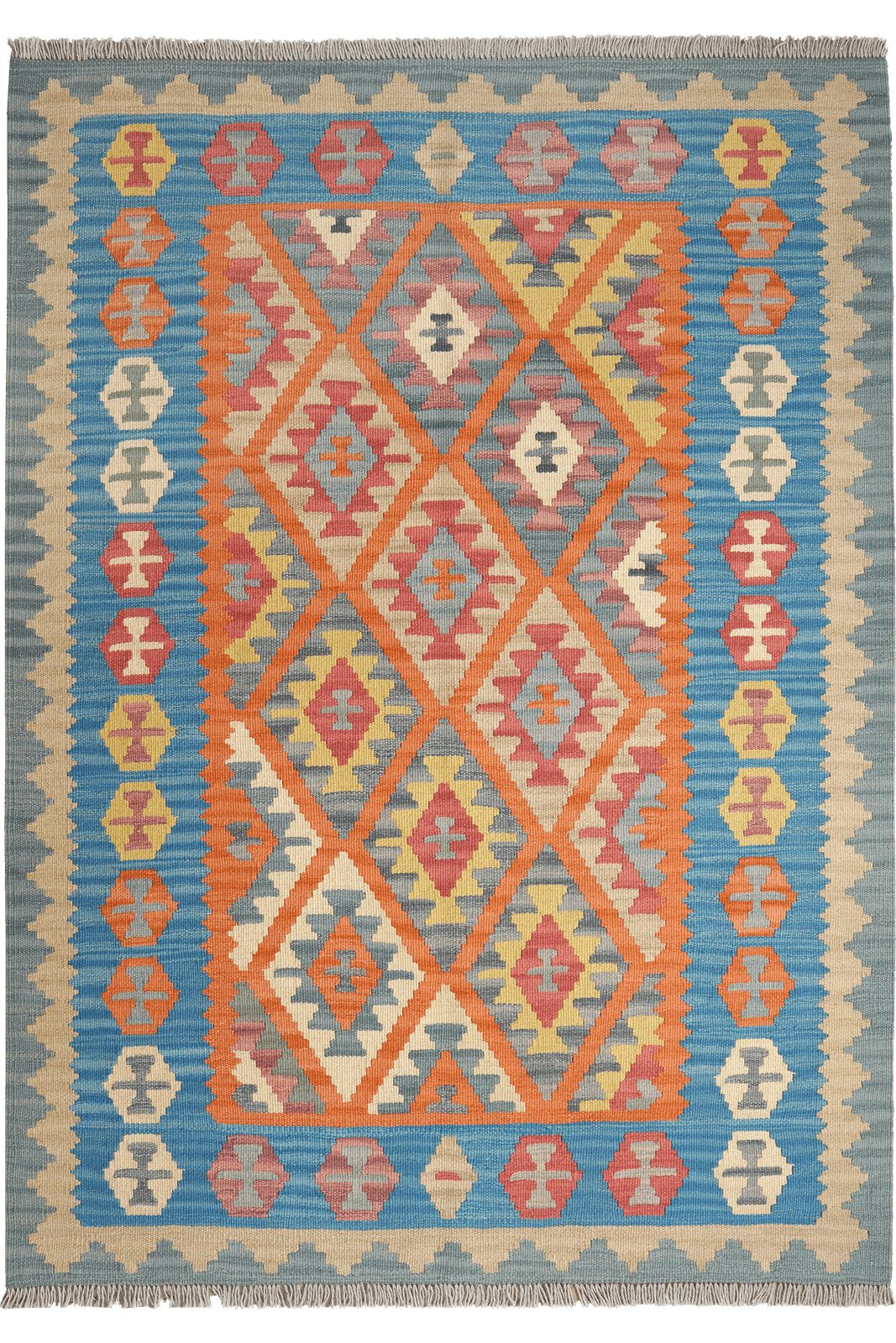 Looma Teppich Kelim Gashgai 175x126cm, rechteckig, Höhe: 5 mm, Gashgai, Schurwolle, Unikat