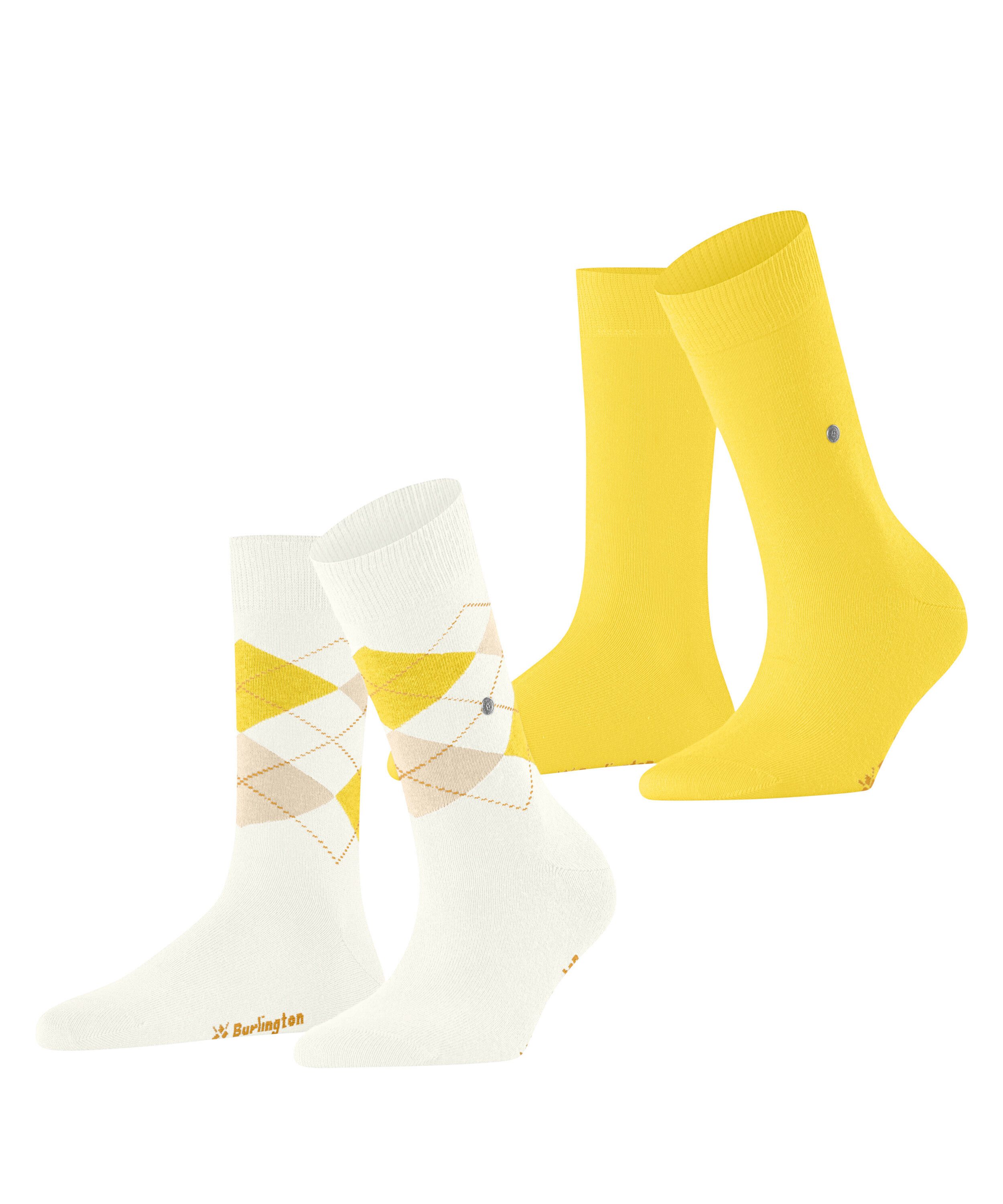 Burlington Socken Burlington Everyday Mix 2-Pack Damen (2-Paar) aus weicher gekämmter Baumwolle