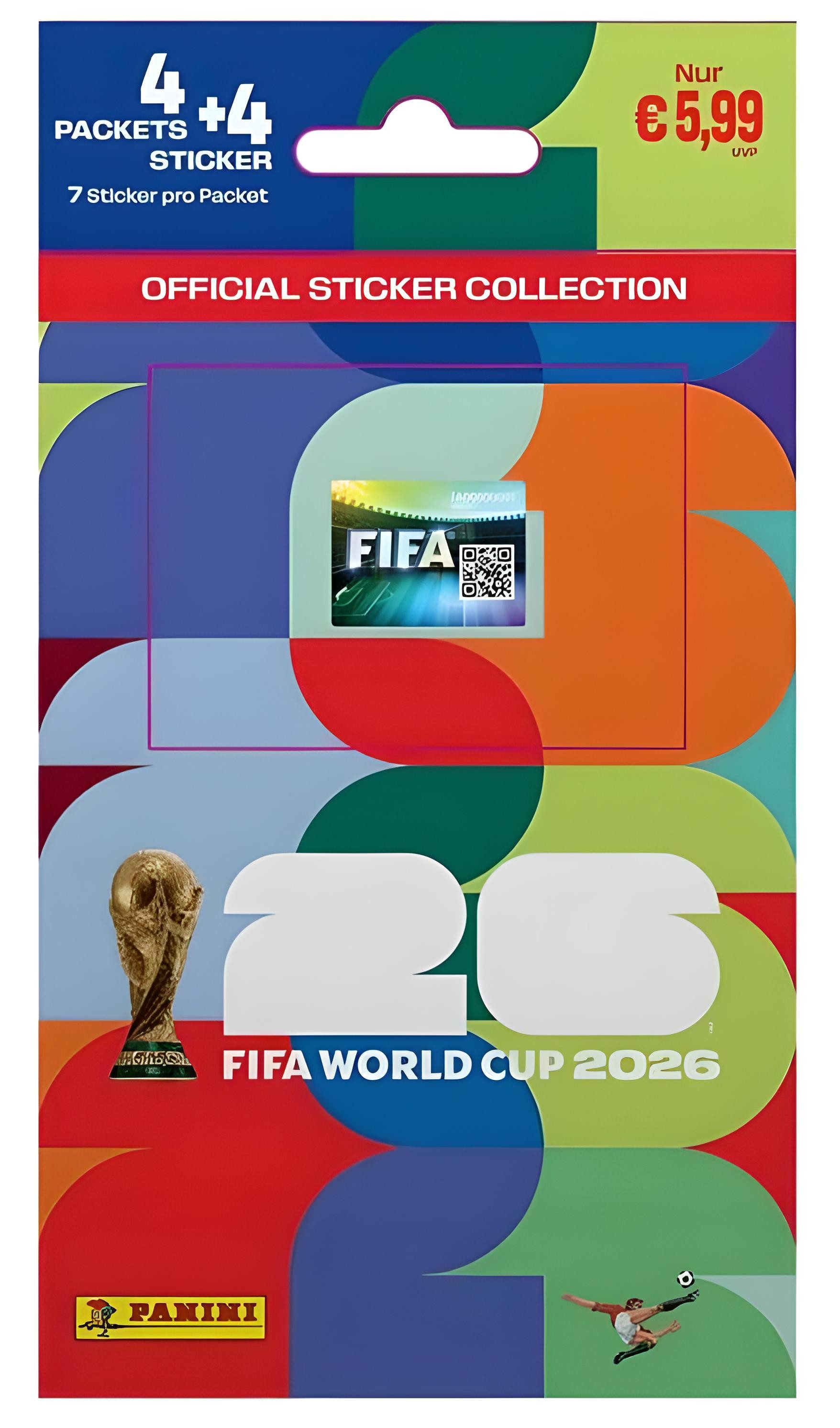 Panini Sammelkarte 2026 FIFA World Cup Sticker Multipack
