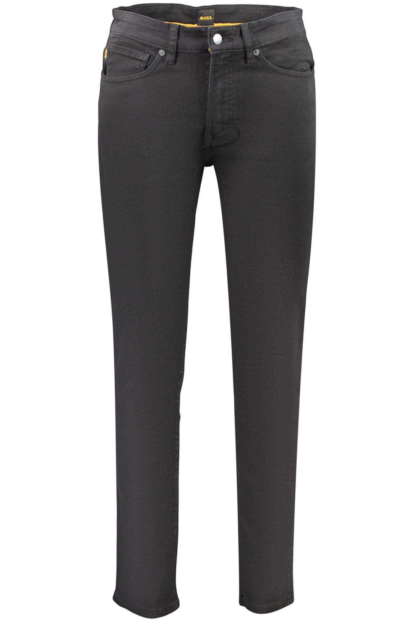 BOSS 5-Pocket-Jeans Schwarze Herren Jeans: Regular Fit, 5 Taschen, Komfort & Stil