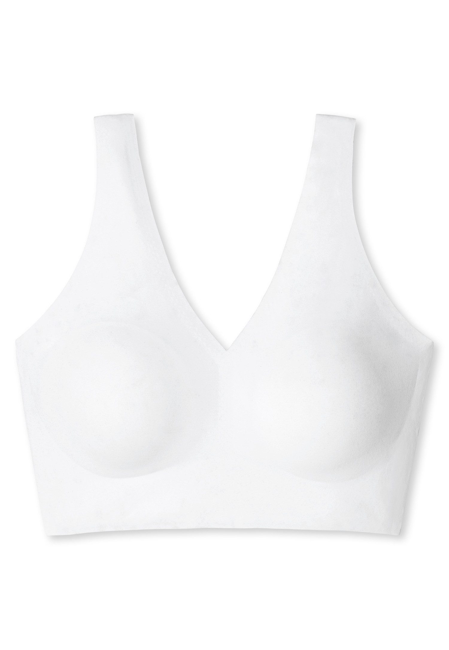 Schiesser Bustier Invisible Soft Microfaser, Lasercut-Abschlüsse, V-Ausschnitt