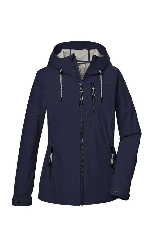 G.I.G.A. DX Softshelljacke GS 74 mit Kapuze (wasserdicht und winddicht) dunkelblau Damen