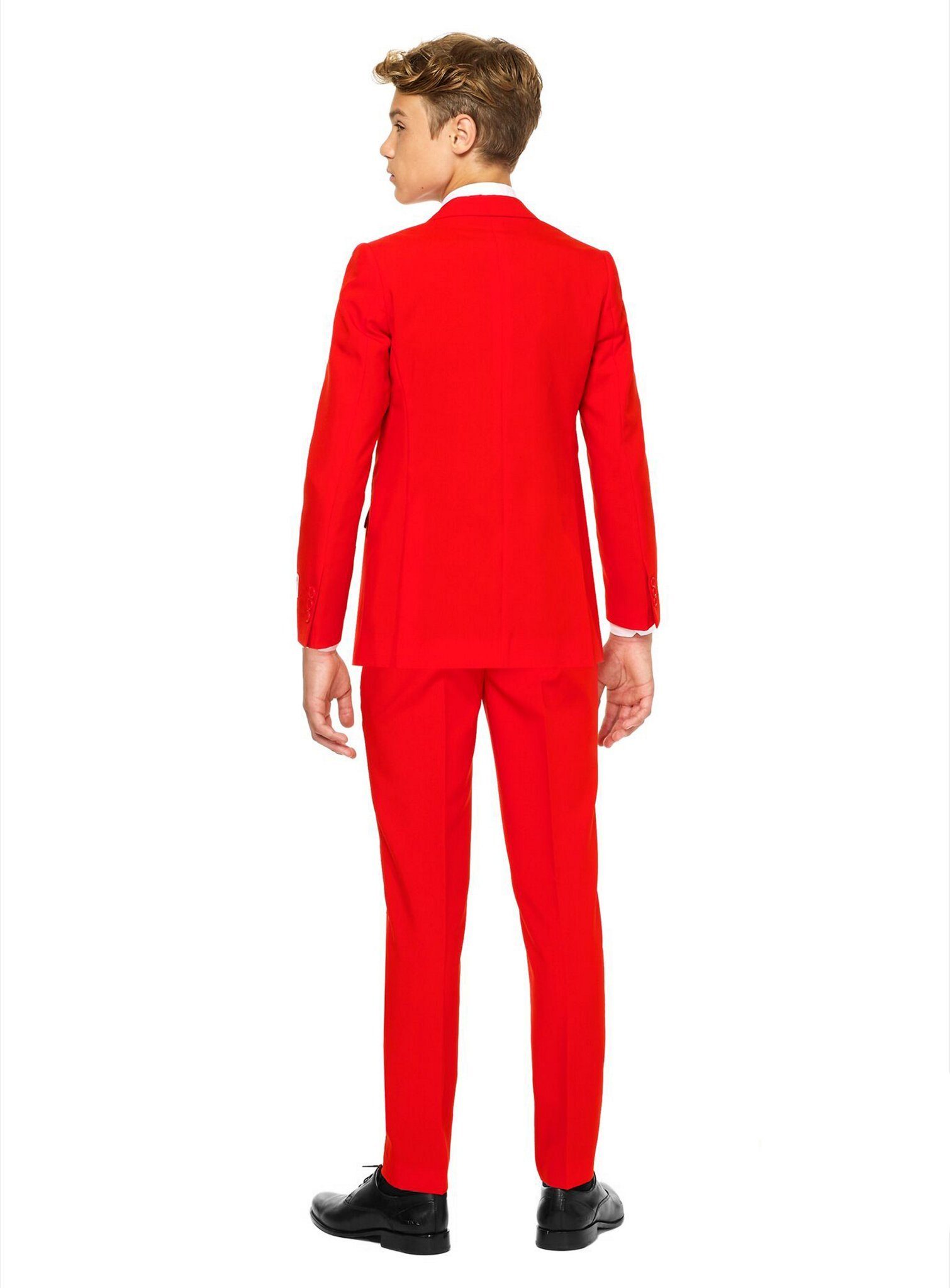 Opposuits Kinderanzug Teen Red Devil Ausgefallener Jungenanzug für Teens mit Stil