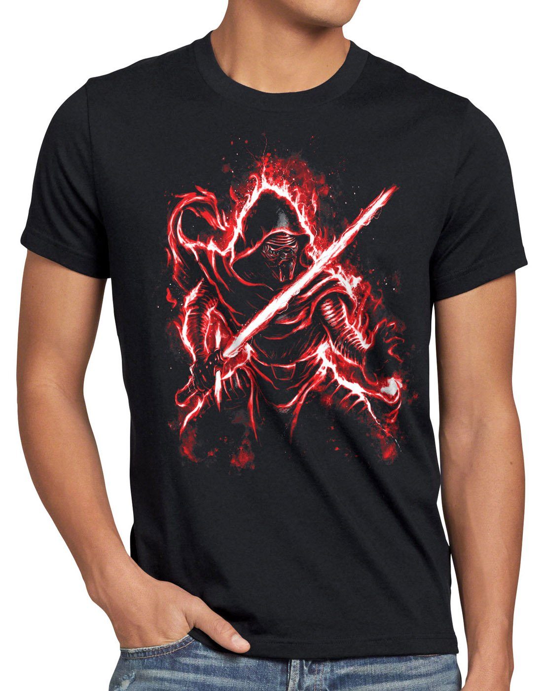 T-Shirt ben letzten Print-Shirt kylo of solo Knight jedi Ren ritter Herren style3