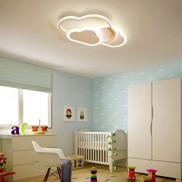 Daskoo Deckenleuchten Wolkenform LED Deckenlampe mit Fernbedienung Dimmbar Schlafzimmer, LED fest integriert, Warmweiß/Neutralweiß/Kaltweiß, LED Deckenleuchte, Stufenloses Dimmen