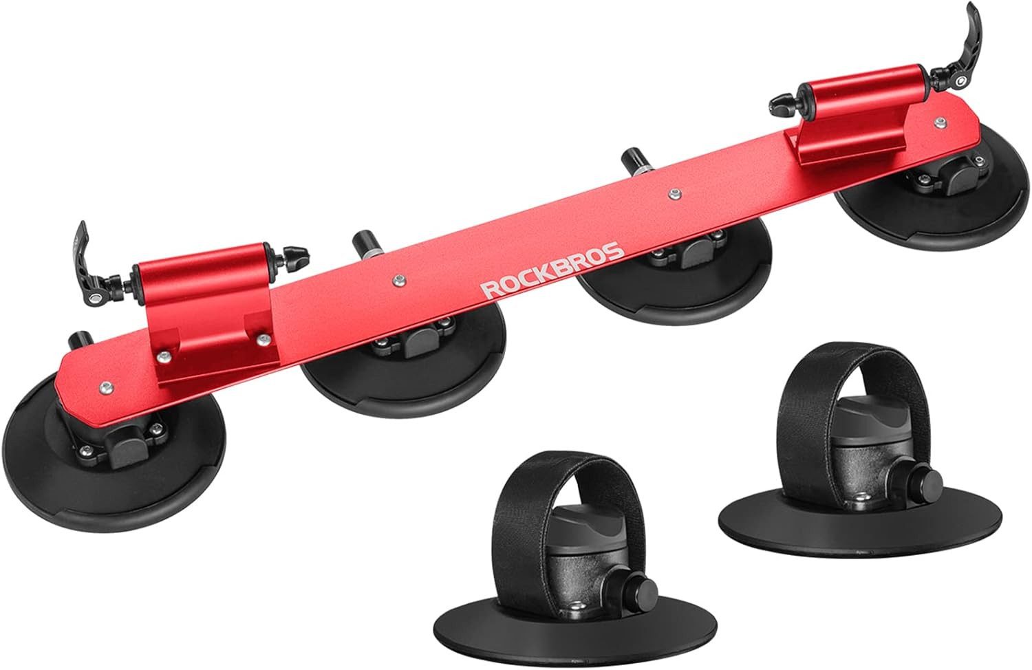 ROCKBROS Dachfahrradträger Saugnäpfe-Dachträger für 2 Fahrräder Schnellmontage