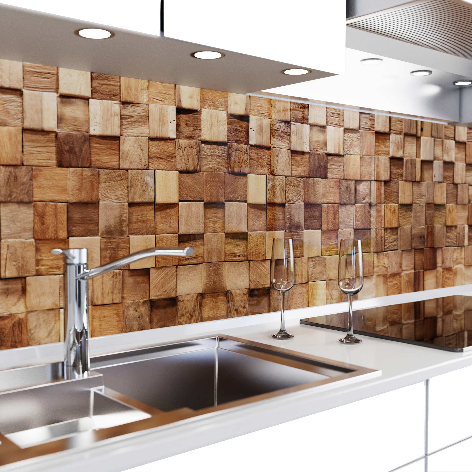 danario Küchenrückwand Folie selbstklebend - Matt - Spritzschutz Küche - ve günstig online kaufen