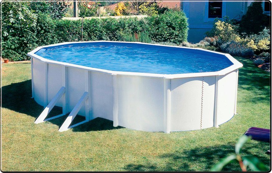 KONIFERA Ovalpool PANAMA 4 (Komplett-Set, 9-tlg), inkl. umfangreichem Zubehör zur sofortigen Inbetriebnahme des Pools