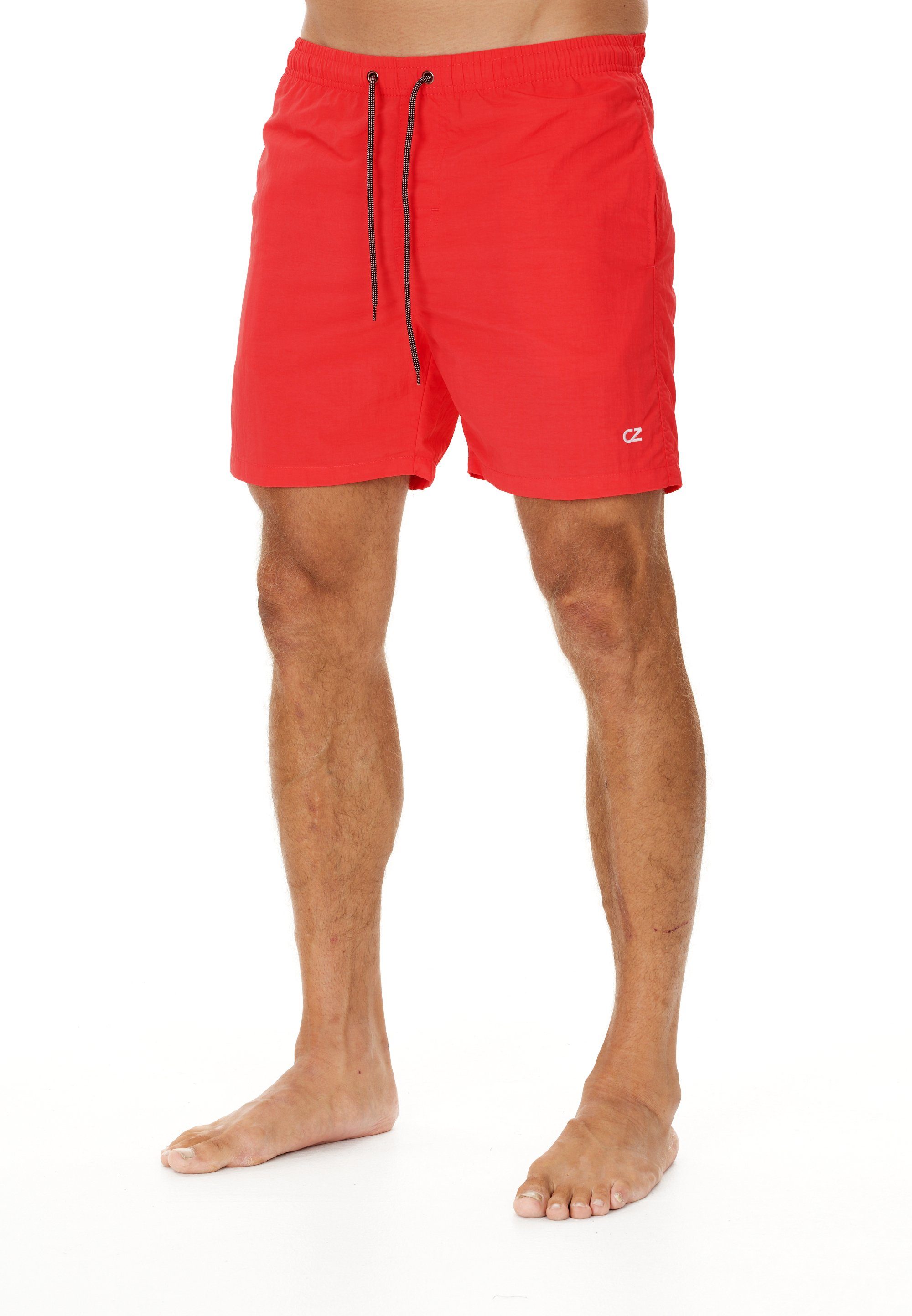 CRUZ Shorts Eyemouth mit praktischem Kordelzug rot