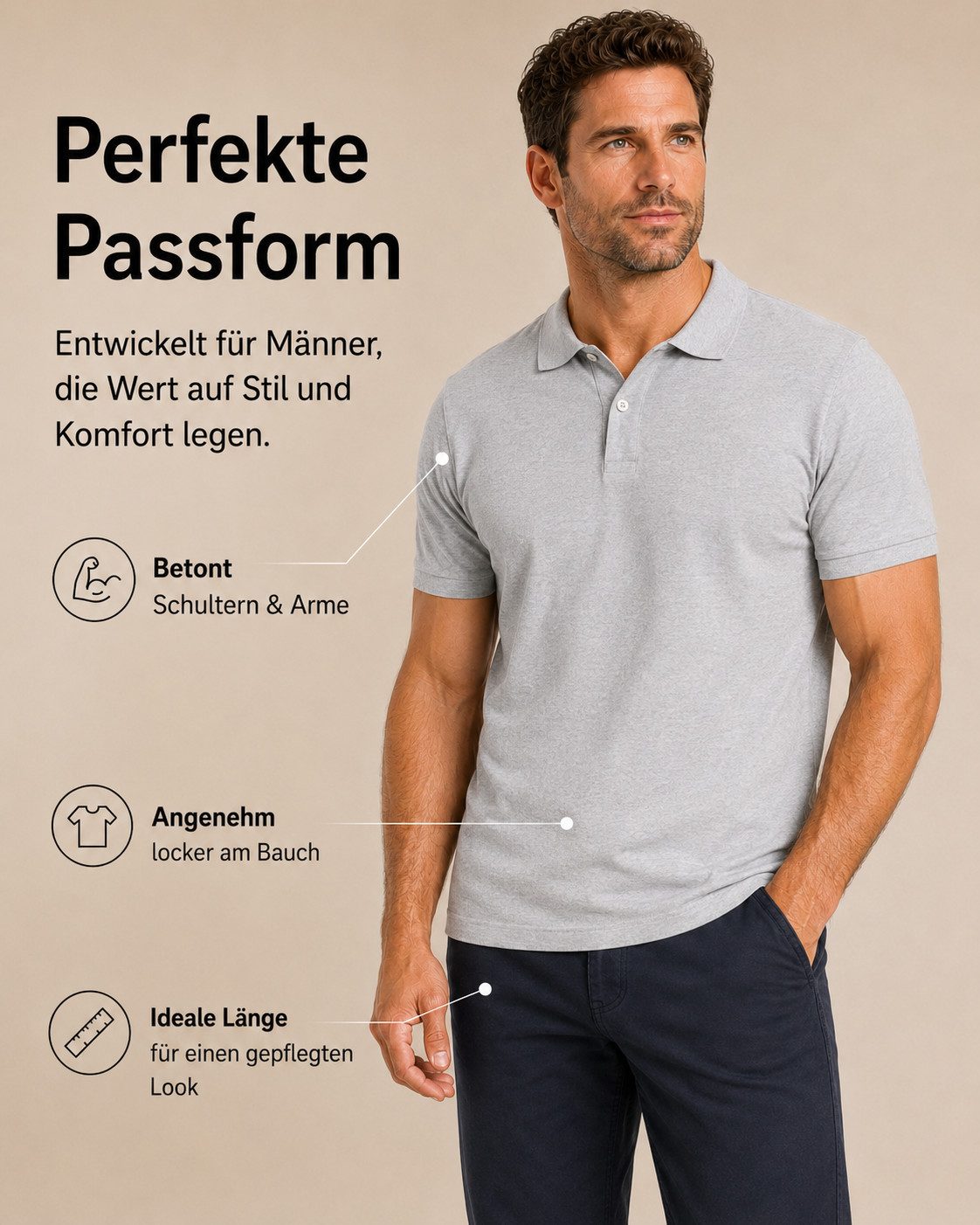 Sitztgut Poloshirt Premium Cotton Polo T-Shirt (1-tlg)