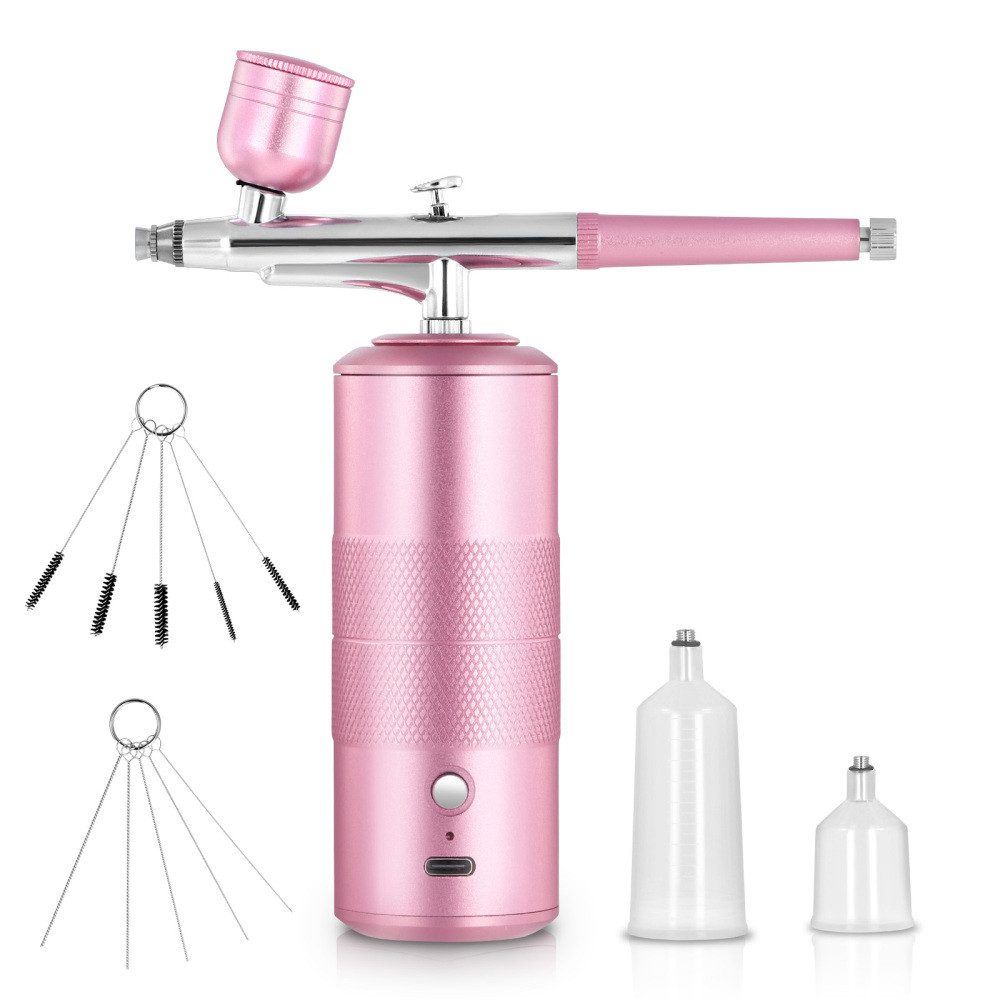 i@home Gesichtspflege Tragbares Airbrush-Set, 1-tlg., 0,3mm Düse, 180kPa Druck, tragbar, für Make-up/Nagel/Modellbau/Kuchen