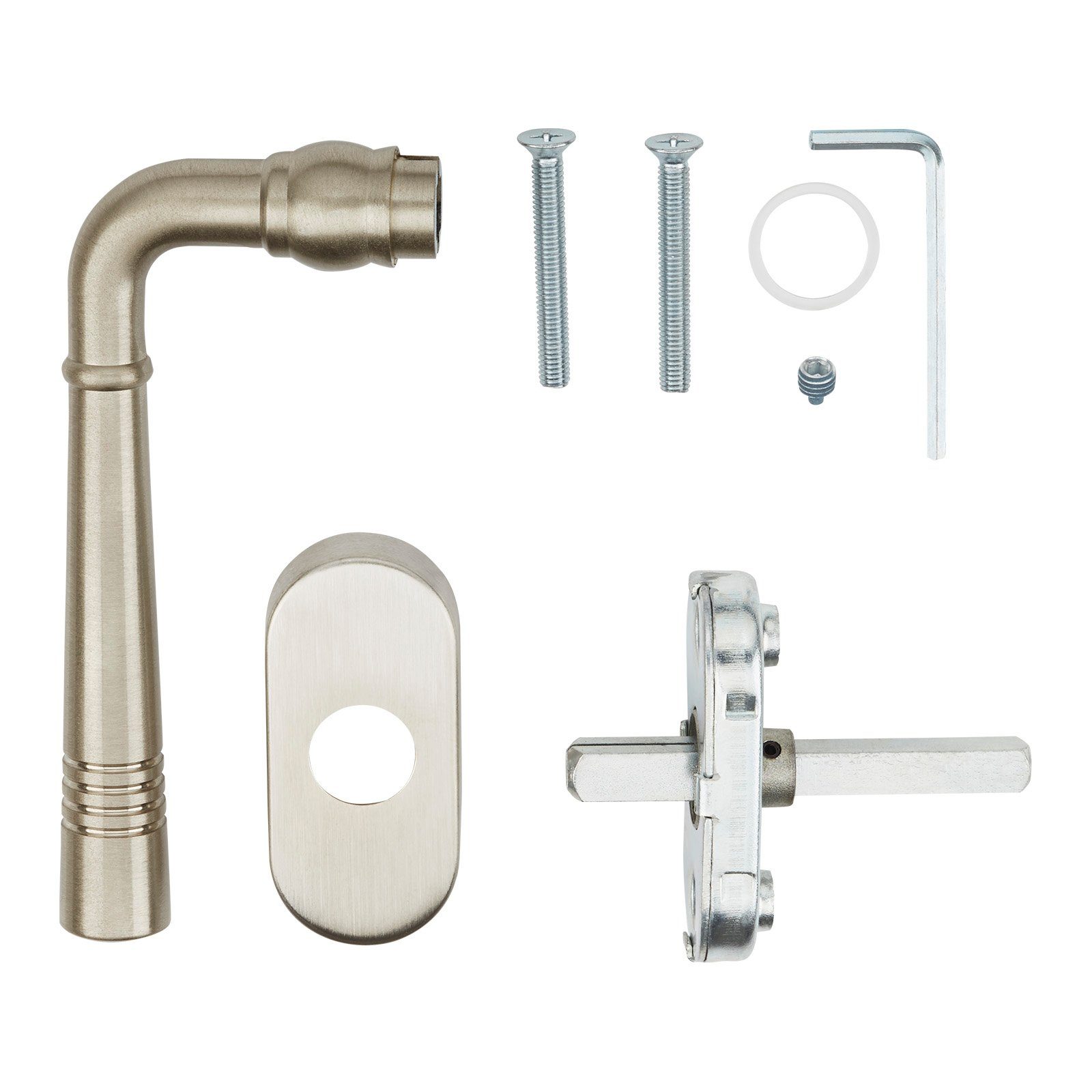 SO-TECH® Fenstergriff FREJA Fensterolive auf Oval-Rosette mit Befestigungsm günstig online kaufen