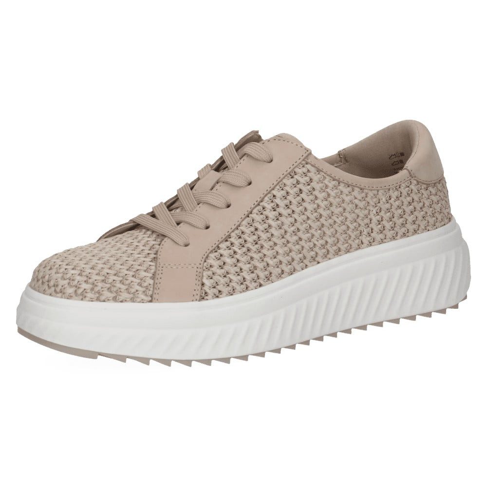 Caprice 23710 (Leder/Textil) beige Damen Sneaker