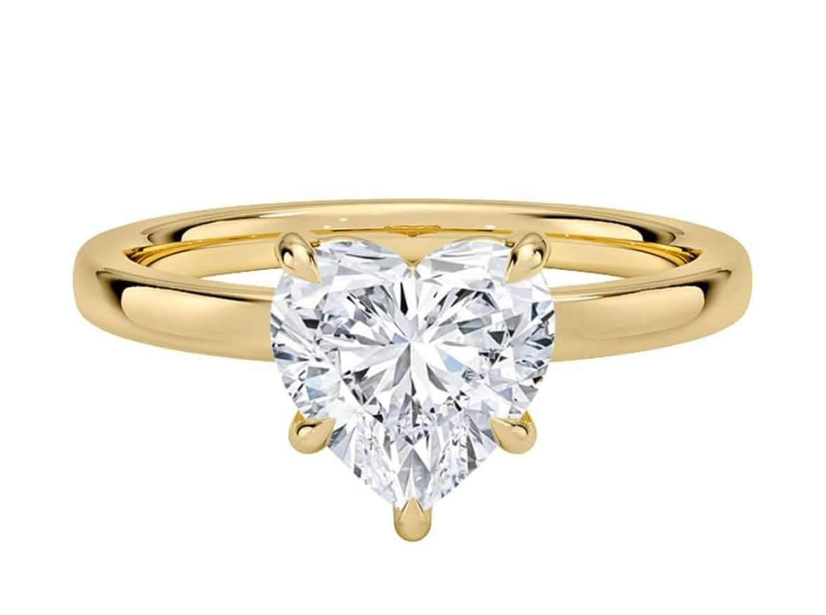 Jumpeak Trauring Diamant ring damen,D,VS1,2EX,Labordiamant 2ct,Promise ring,Ring gold, Geschenk für frau,Liebes geschenk für sie,Geschenk zum Hochzeitstag