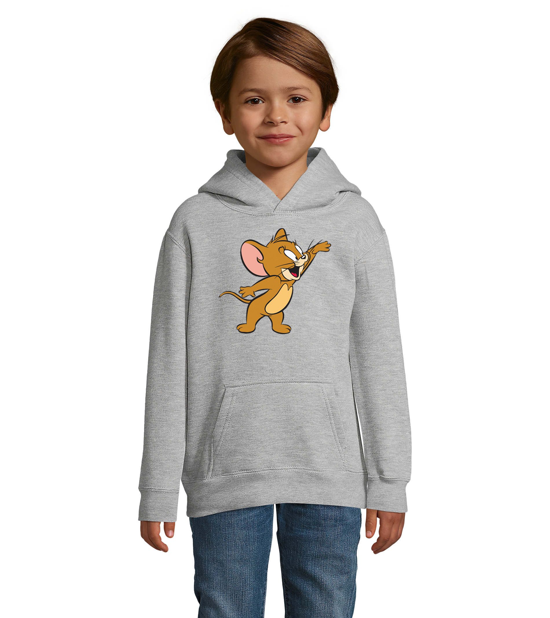 Hoodie Jerry Kinder Cartoon Print Maus Freizeit Kapuzenhoodie Design