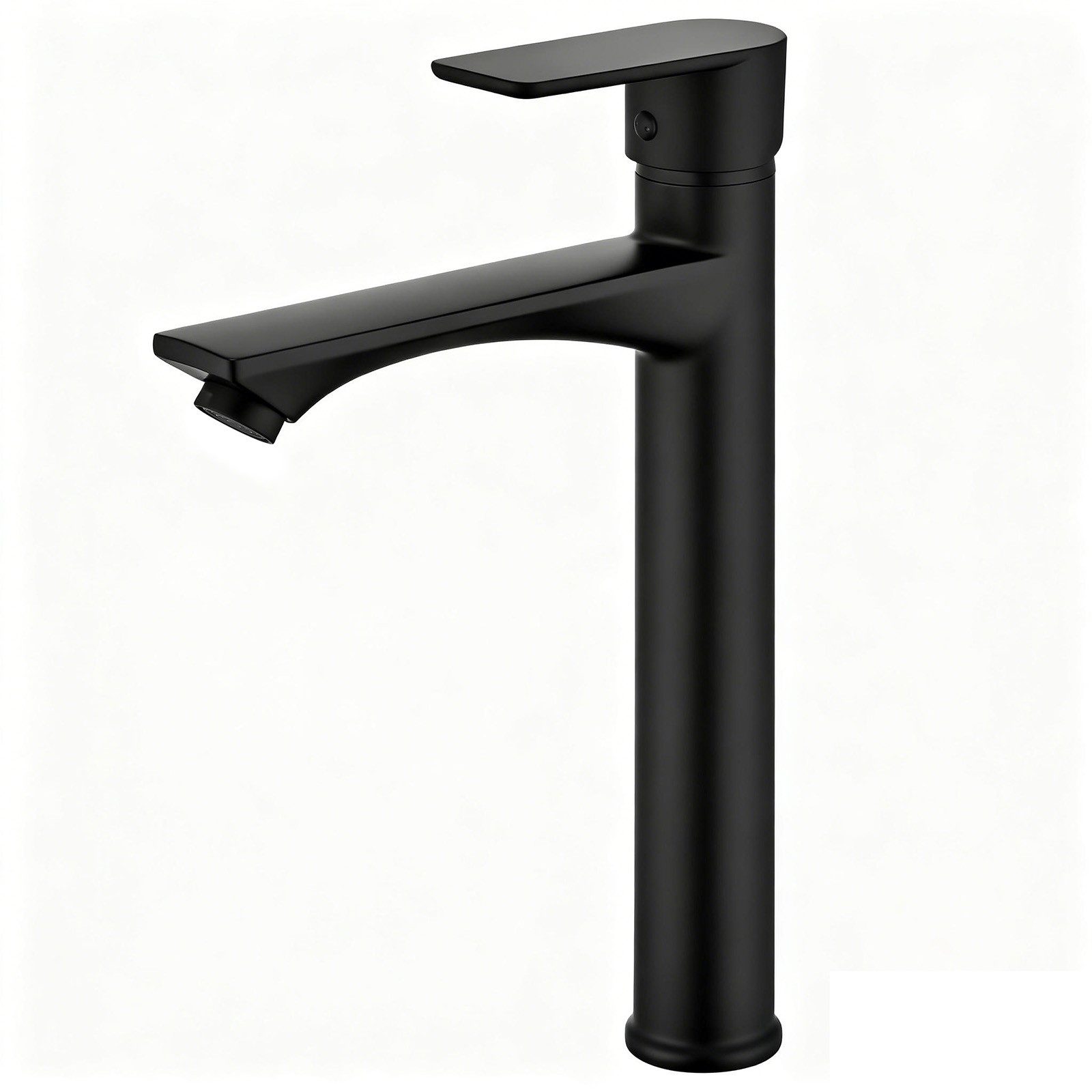 HOMELODY Waschtischarmatur Einhebelmischer Bad Wasserhahn Mischbatterie Armatur Waschbecken (Set) Keramikkartusche, Perlator, 3/8 Anschluss, einfache Montage, Schwarz