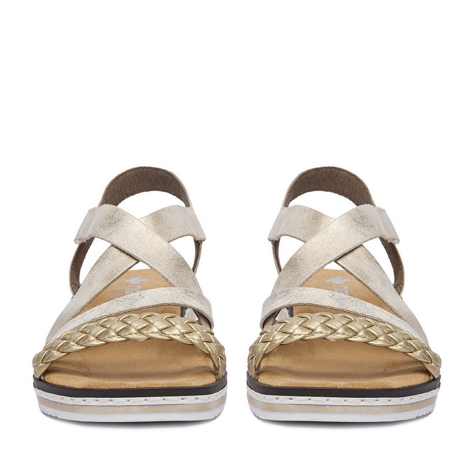 Rieker Rieker Damen-Sandalen Gold V3663-90 Sandale