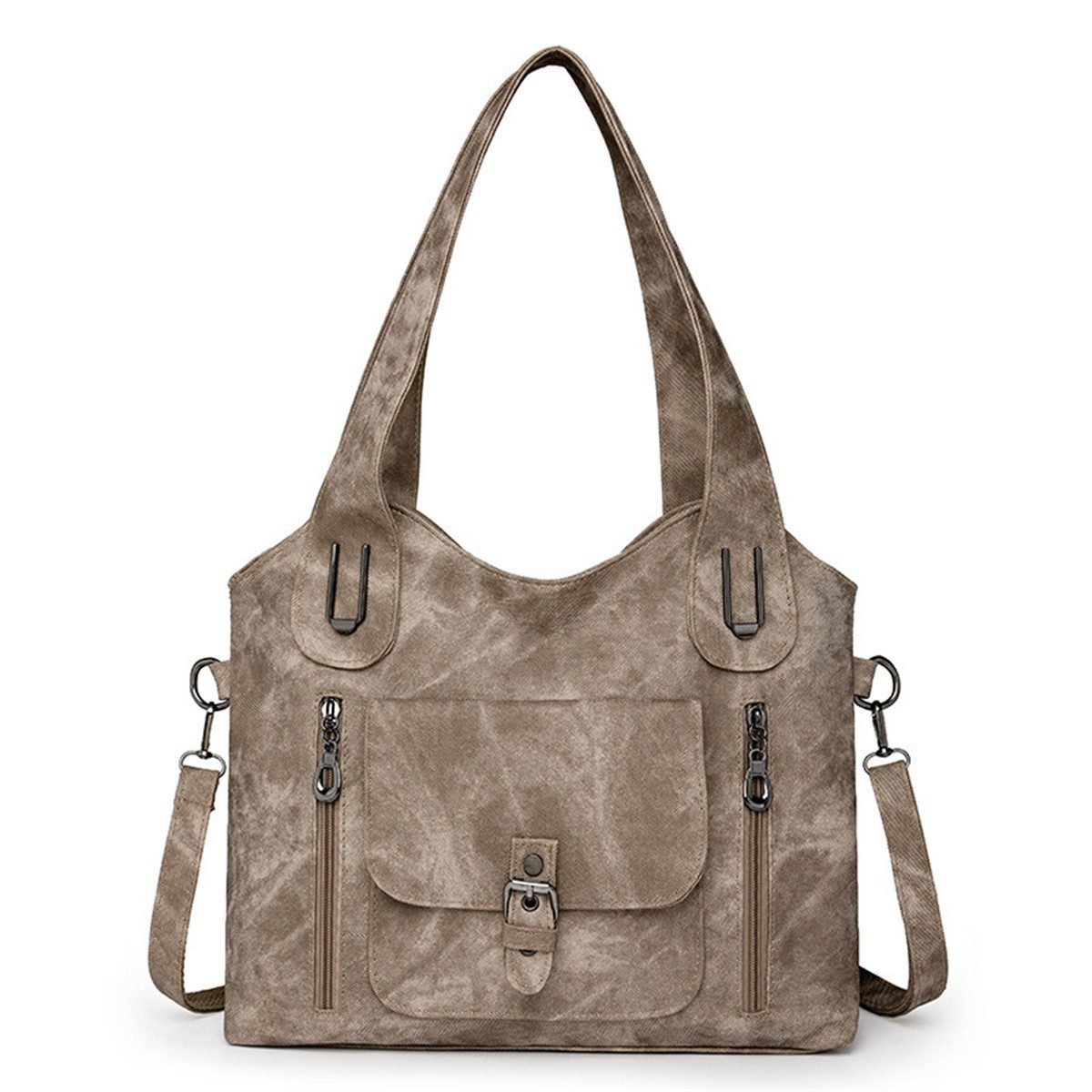 Umhängetasche Handtasche Henkeltasche Freizeittasche chultertasche Khaki