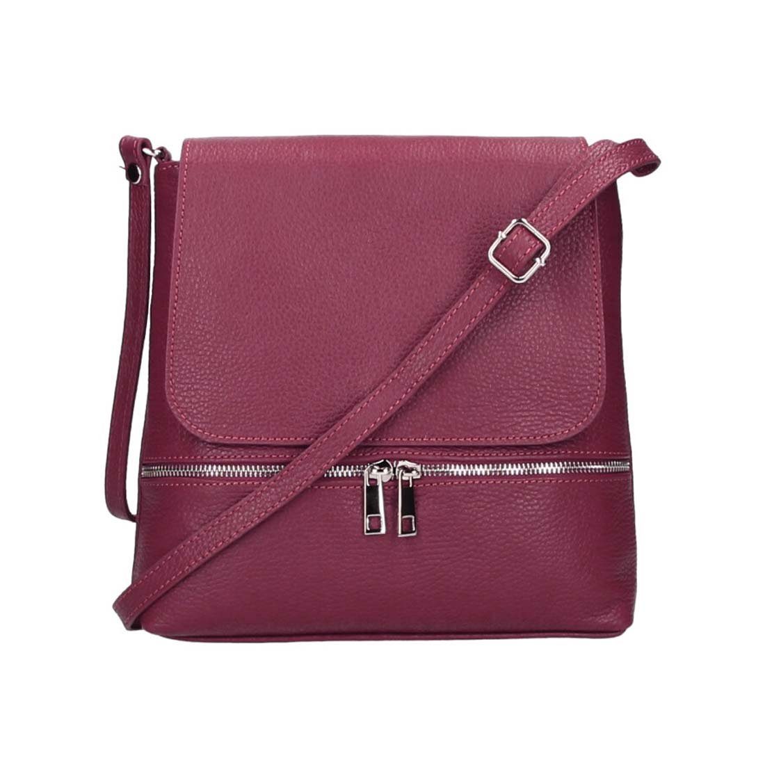 ITALYSHOP24 Schultertasche Made in Italy Damen Leder Tasche Messenger, Handtasche Crossbody Umhängetasche Shopper CrossOver Tablet