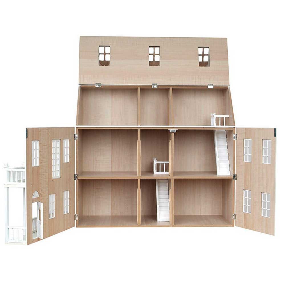 Streets Ahead Dollshouse Puppenhaus Puppenhaus Exmouth pink bemalt Bausatz günstig online kaufen