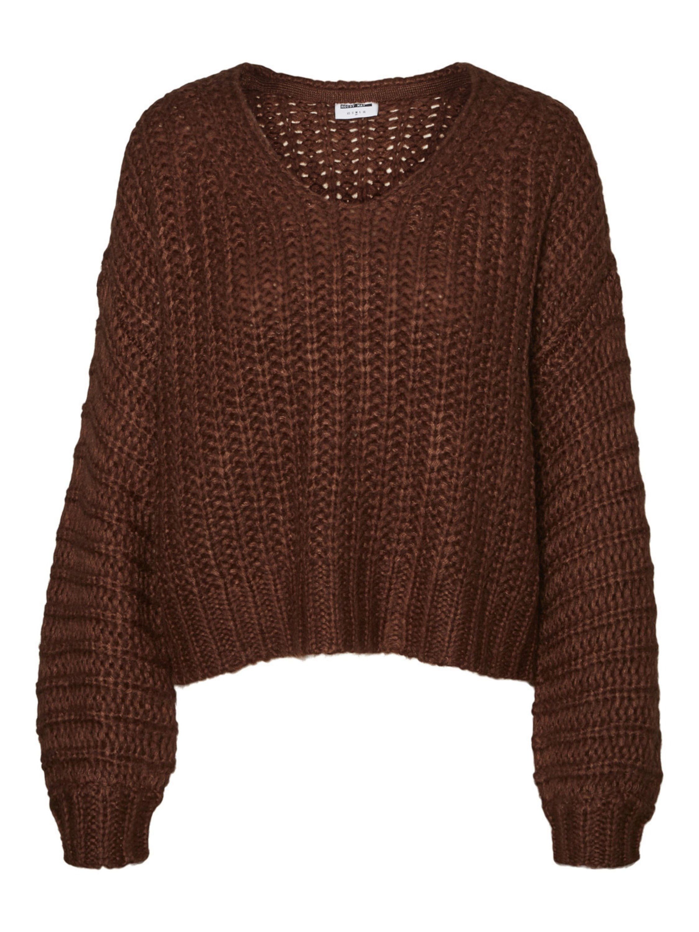 Steve Noisy may (1-tlg) Strickpullover Plain/ohne Details Cappuccino 27020930