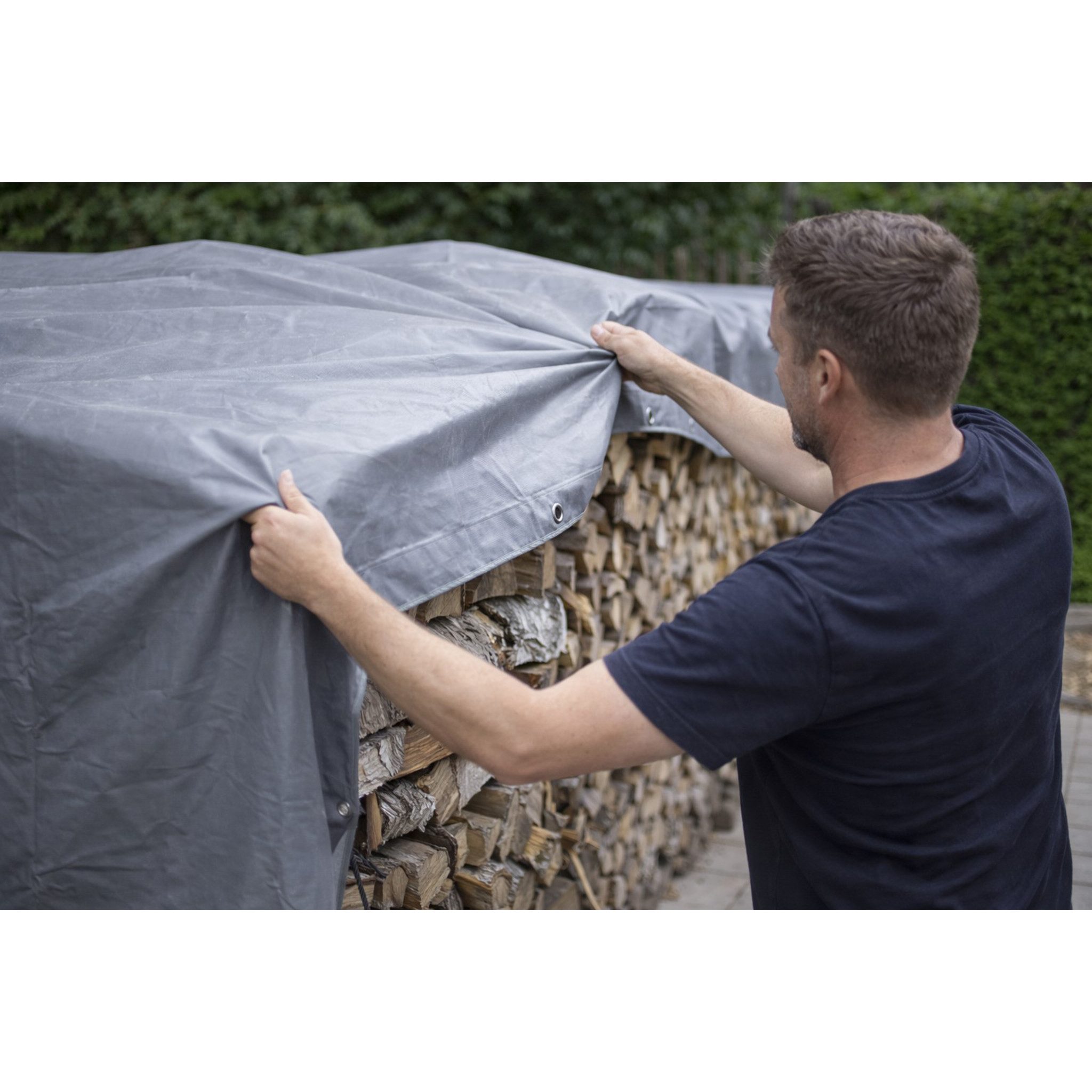 Zill Schutzplane PVC Abdeckplane Grau 650 g, m² LKW Plane wasserdicht Ösen, Abdeckplane, Plane, Schutzplane, Gartenplane