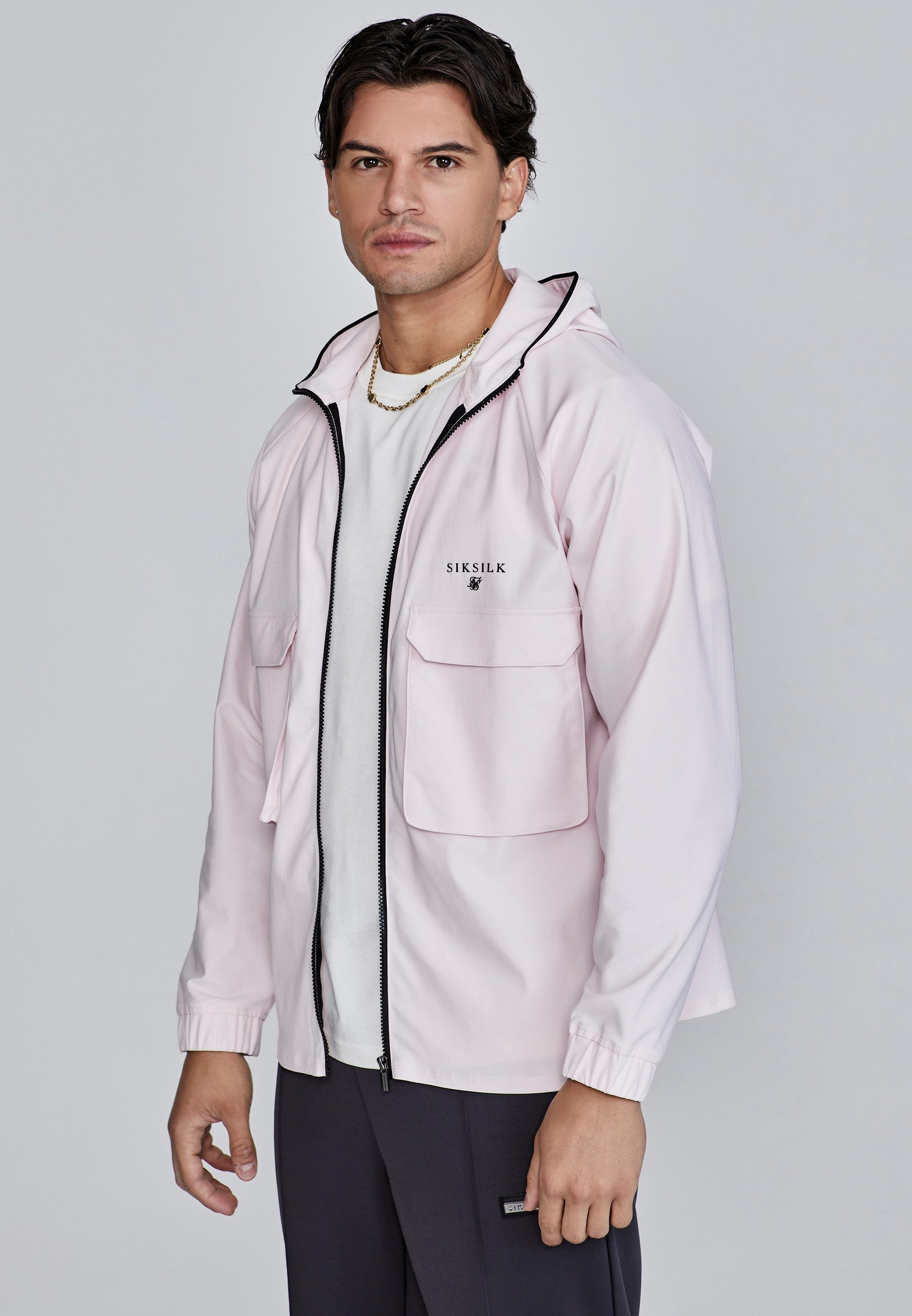 Siksilk Windbreaker SikSilk Herren Pink Leichte günstig online kaufen