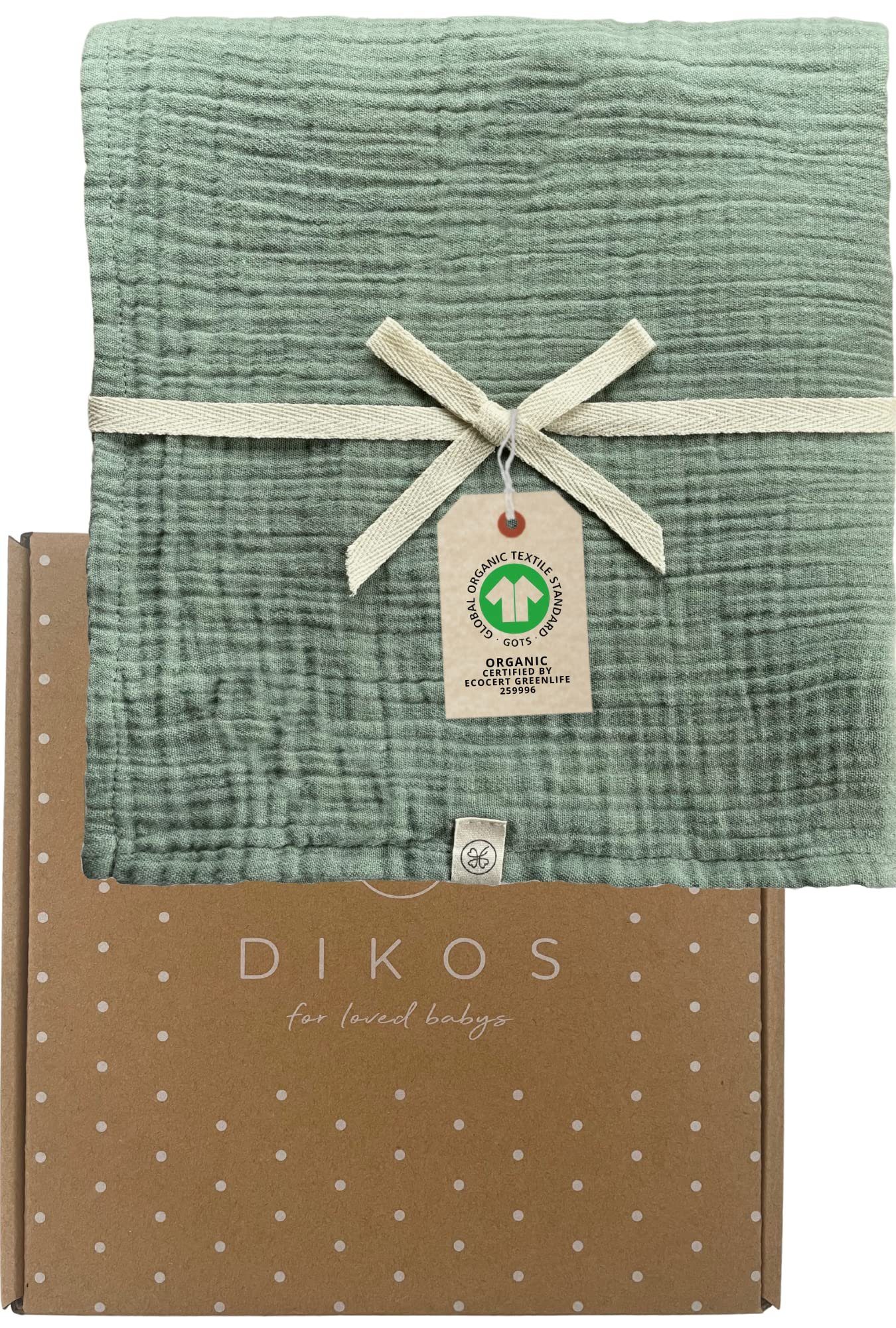 Babydecke Baby Mulltuch, 120x120cm, 100% Bio-Baumwolle günstig online kaufen