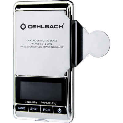 Oehlbach »Tracking Force Tonarm-Waage - Präzise Digitalwaage mit hoher Genauigkeit (0.01 Gramm) für Tonabnehmer / Tonarm - Front aus Edelstahl« Plattenspieler