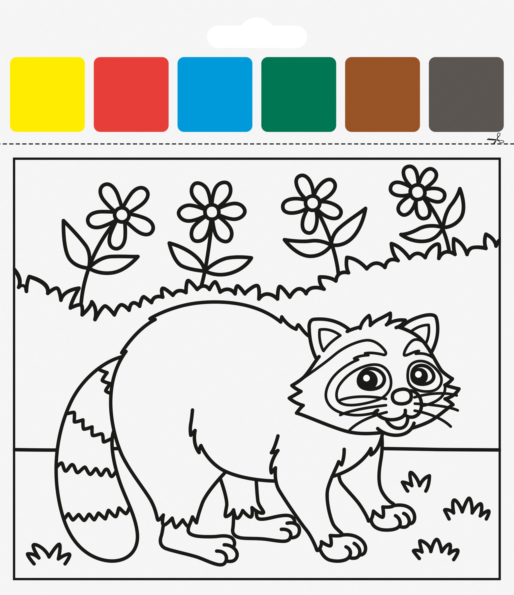 Heyda Malvorlage Mal-Set, 15x13cm