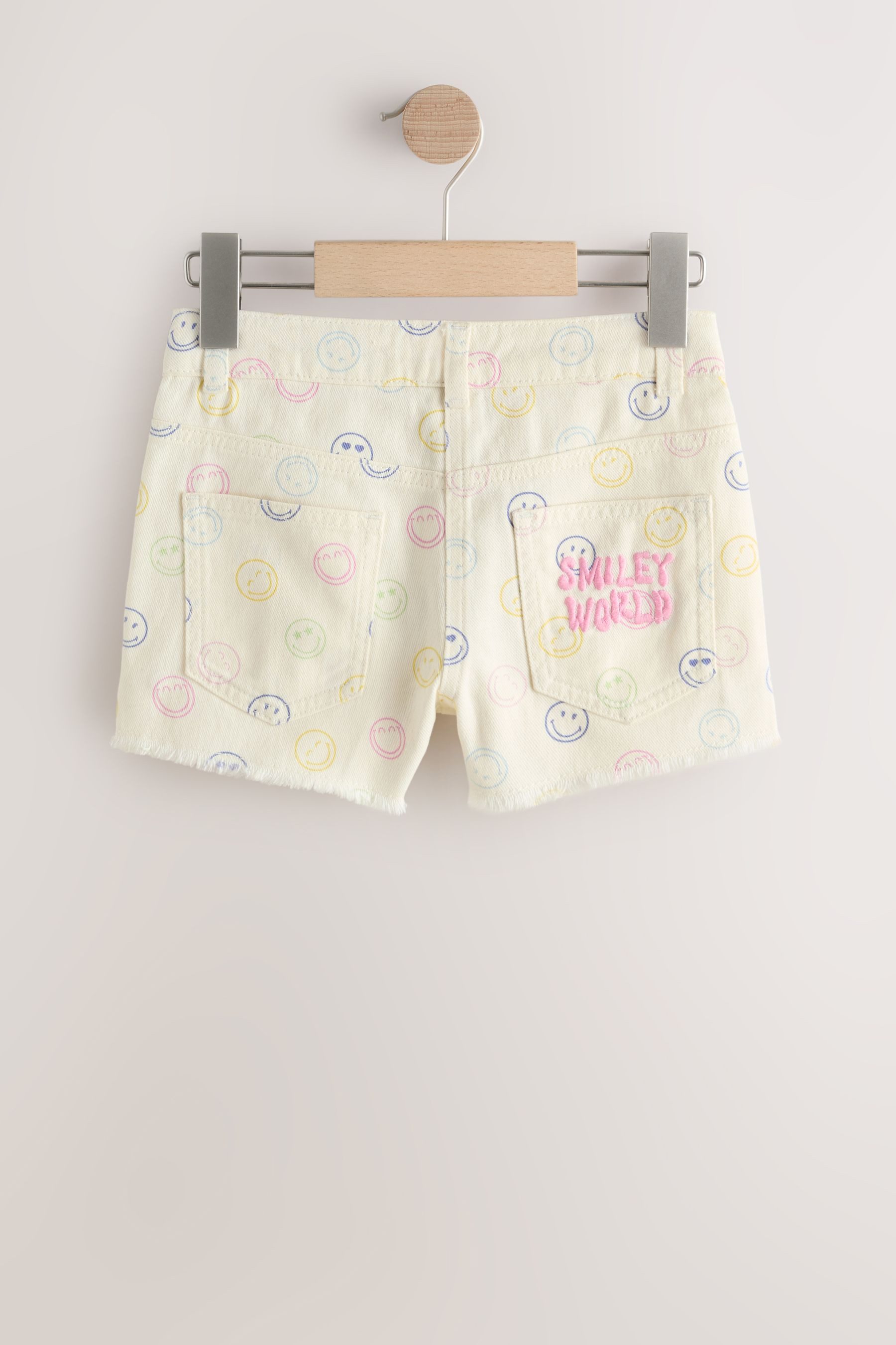Next Jeansshorts Denim-Shorts mit ausgefranstem Saum, Regular (1-tlg)