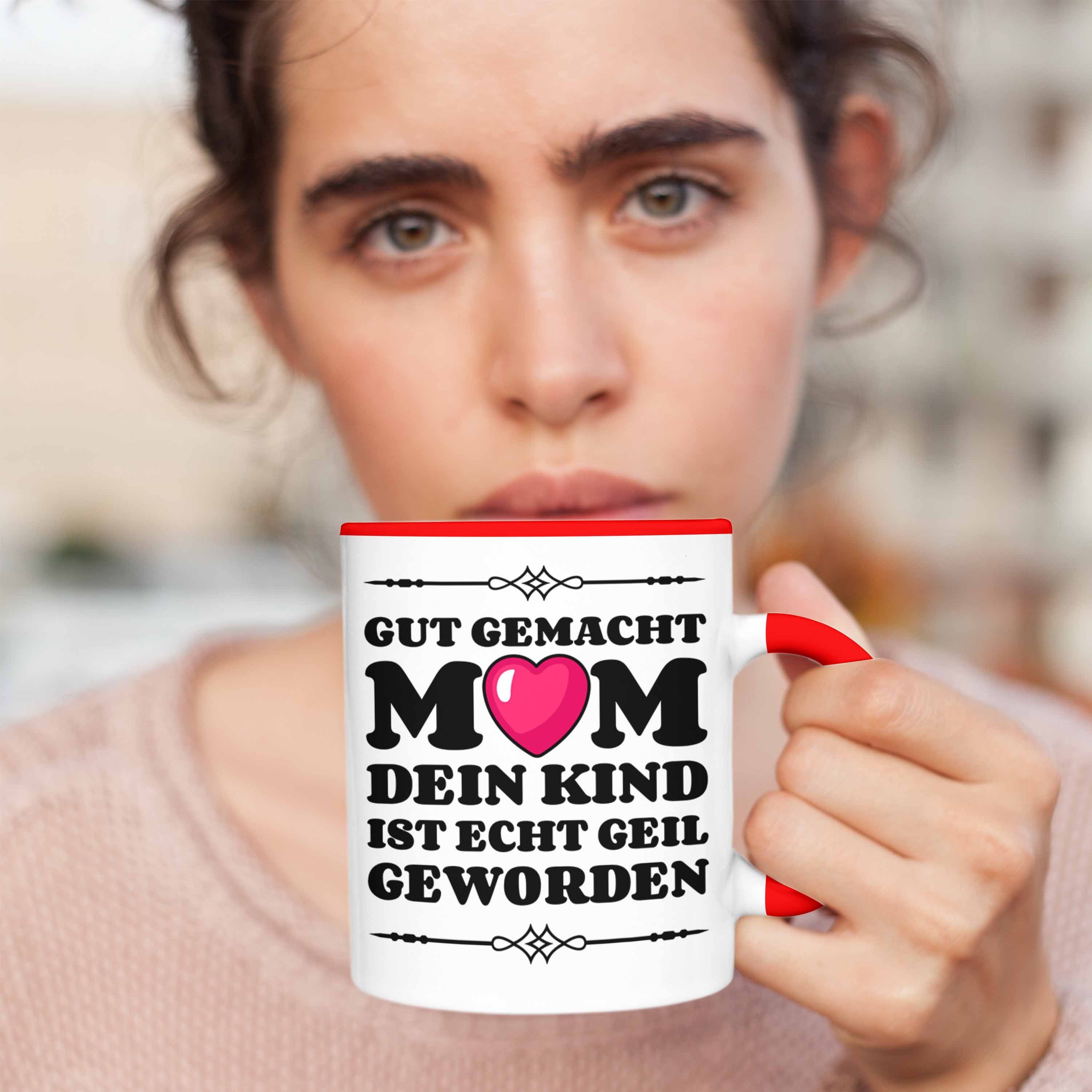 Sohn Trendation Mama Tasse Tasse Muttertagsgeschenk Lieblingskind - Geschenk von Rot Tochter Trendation Spruch Tasse