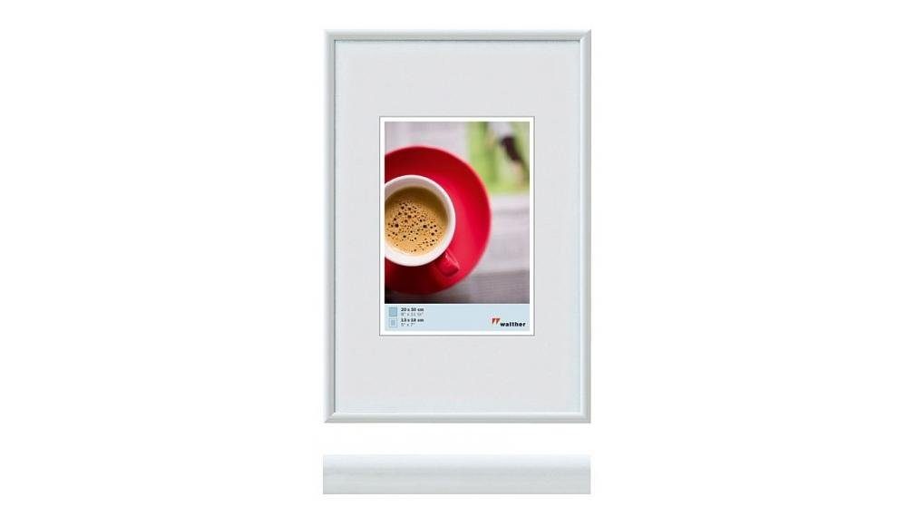 Walther Bilderrahmen Kunststoffrahmen KW040H Galeria 30x40cm weiss