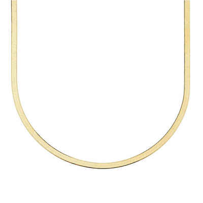 Brandlinger Gliederkette Halskette Damaskus, Silber 925 vergoldet