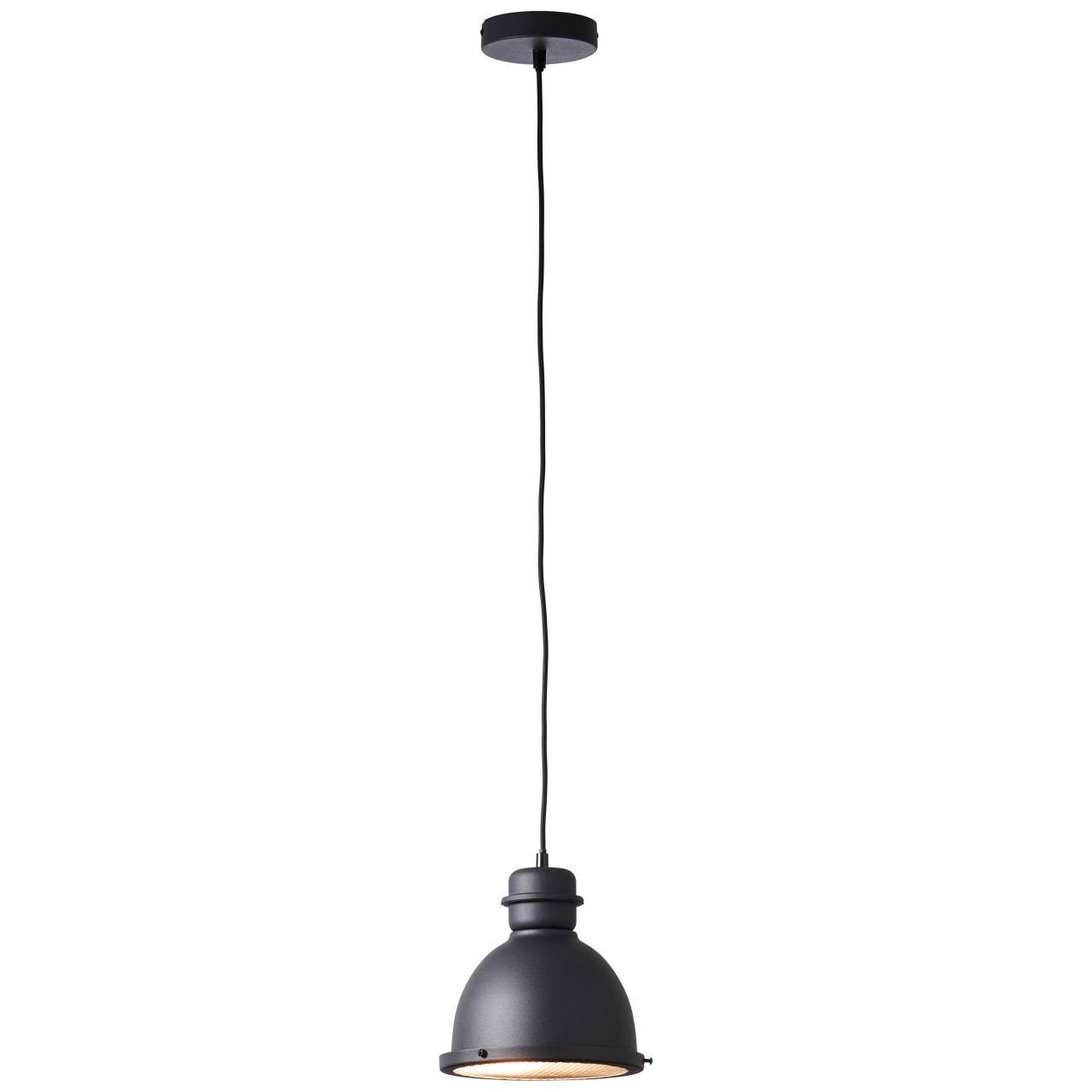 Brilliant Pendelleuchte korund, schwarz Lampe, A60, 42 E27, Kiki 21cm Pendelleuchte Kiki, Metall, 1x