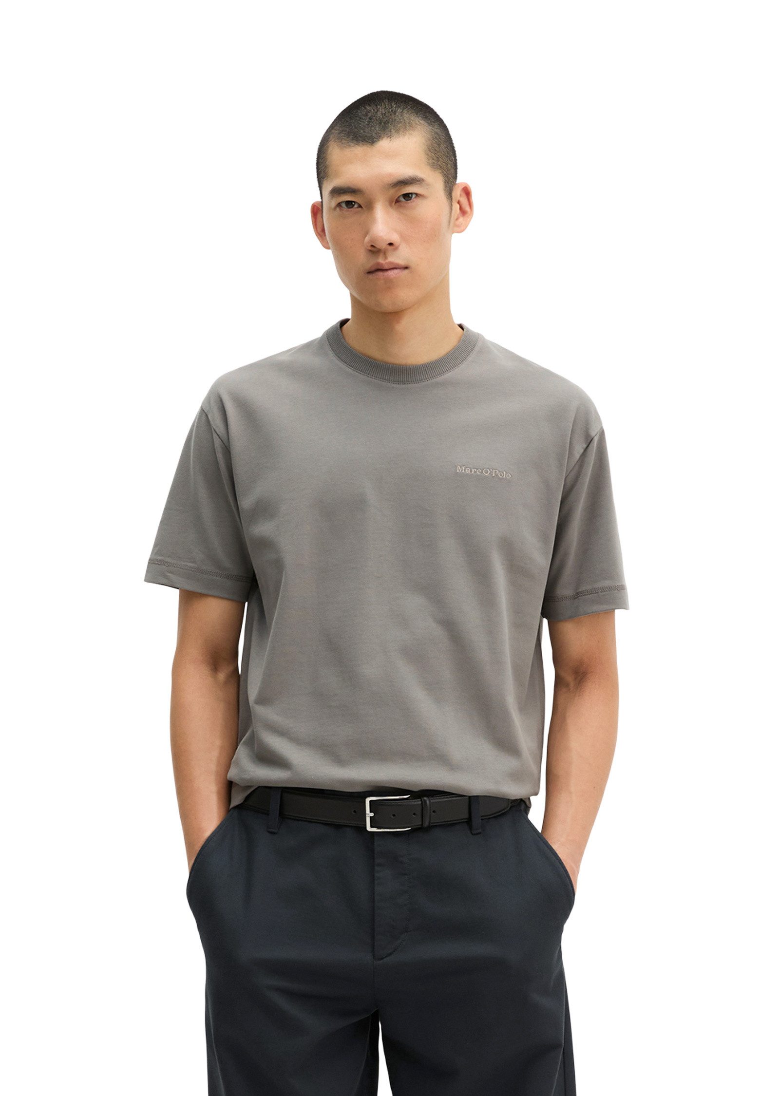 Marc O'Polo T-Shirt aus schwerem Bio-Baumwoll-Jersey