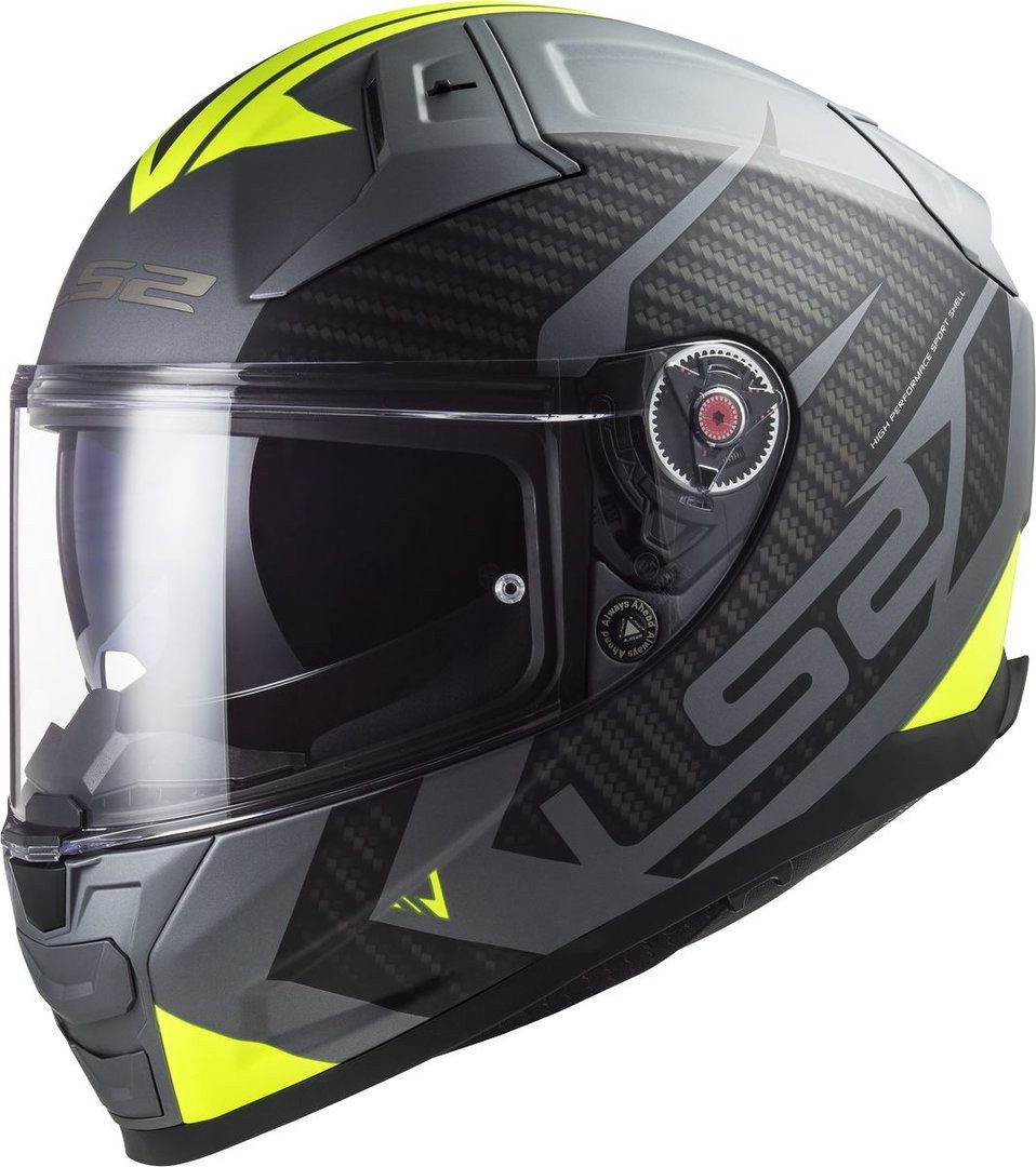 LS2 Motorradhelm FF811 Vector II Splitter Helm, vorbereitet für Kommunikationssystem,Notfallsystem-Polsterung (EQ