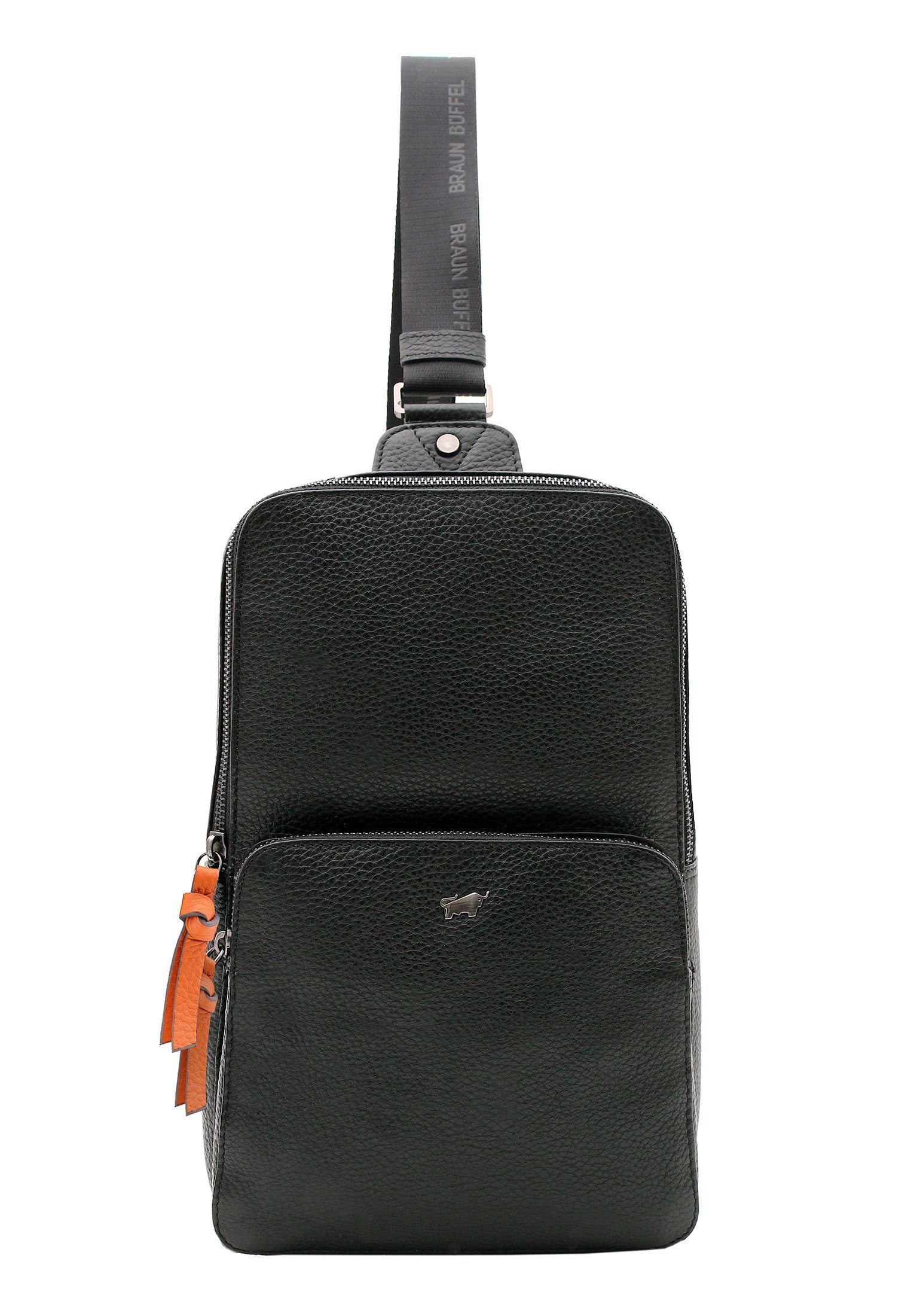Braun Büffel Umhängetasche NOVARA Sling Bag schwarz, mit Tabletfach und Umhängegurt