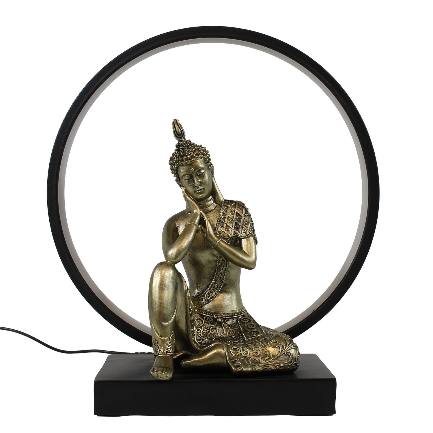 colourliving LED Tischleuchte Buddha Lampe LED günstig online kaufen
