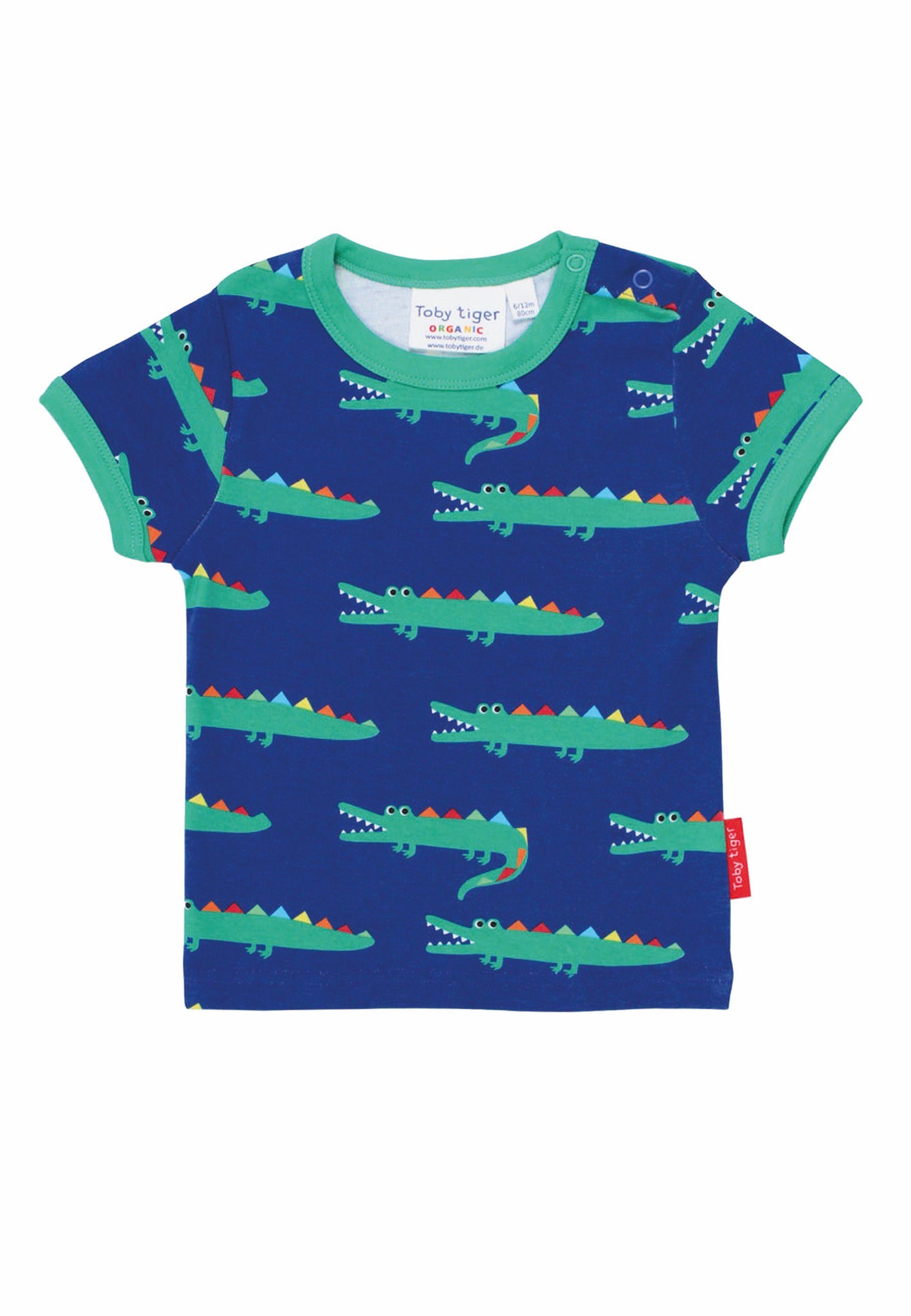 T-Shirt T-Shirt mit Krokodil Print