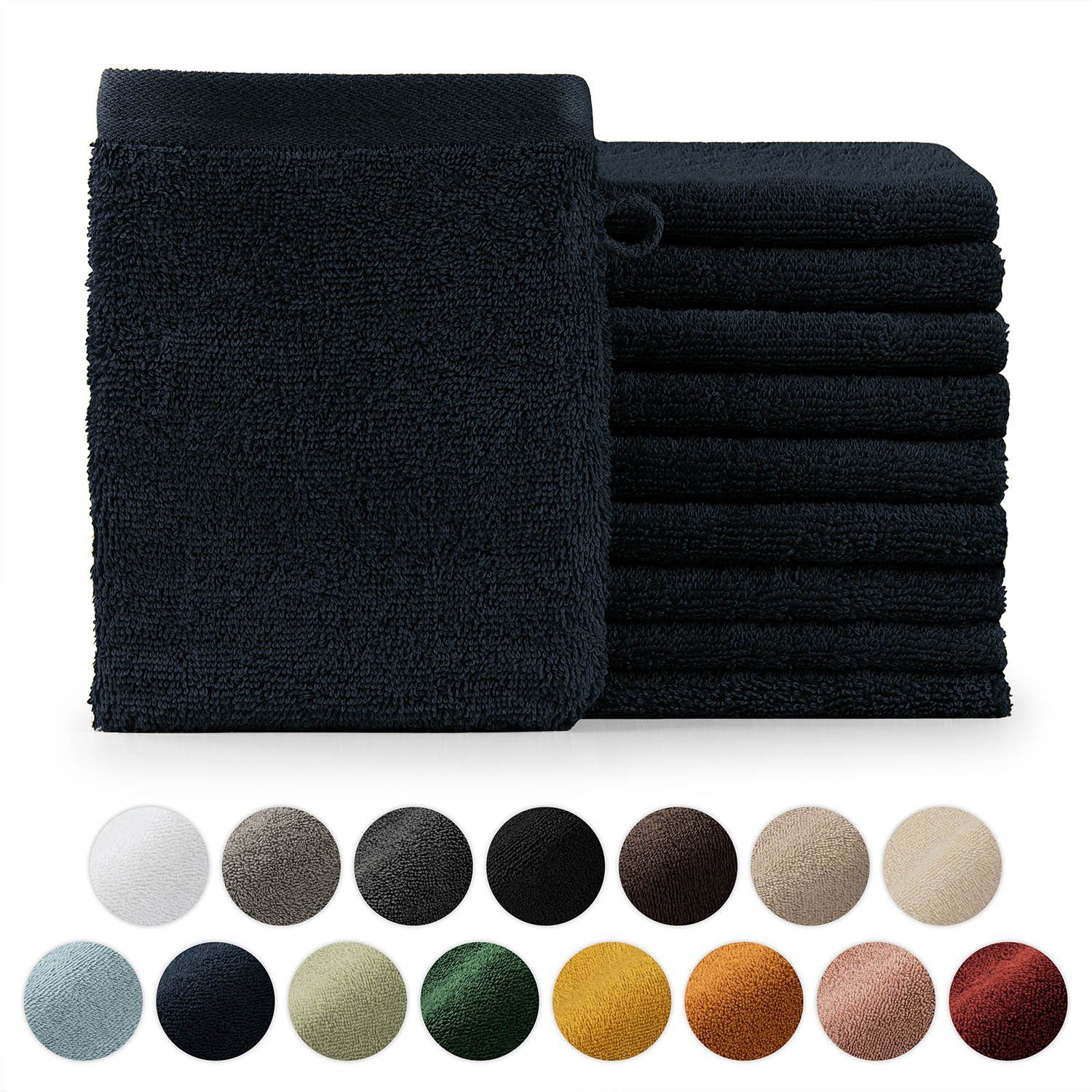 Erwin Müller Kinder-Waschhandschuh, Waschlappen 3er- Pack Frottier