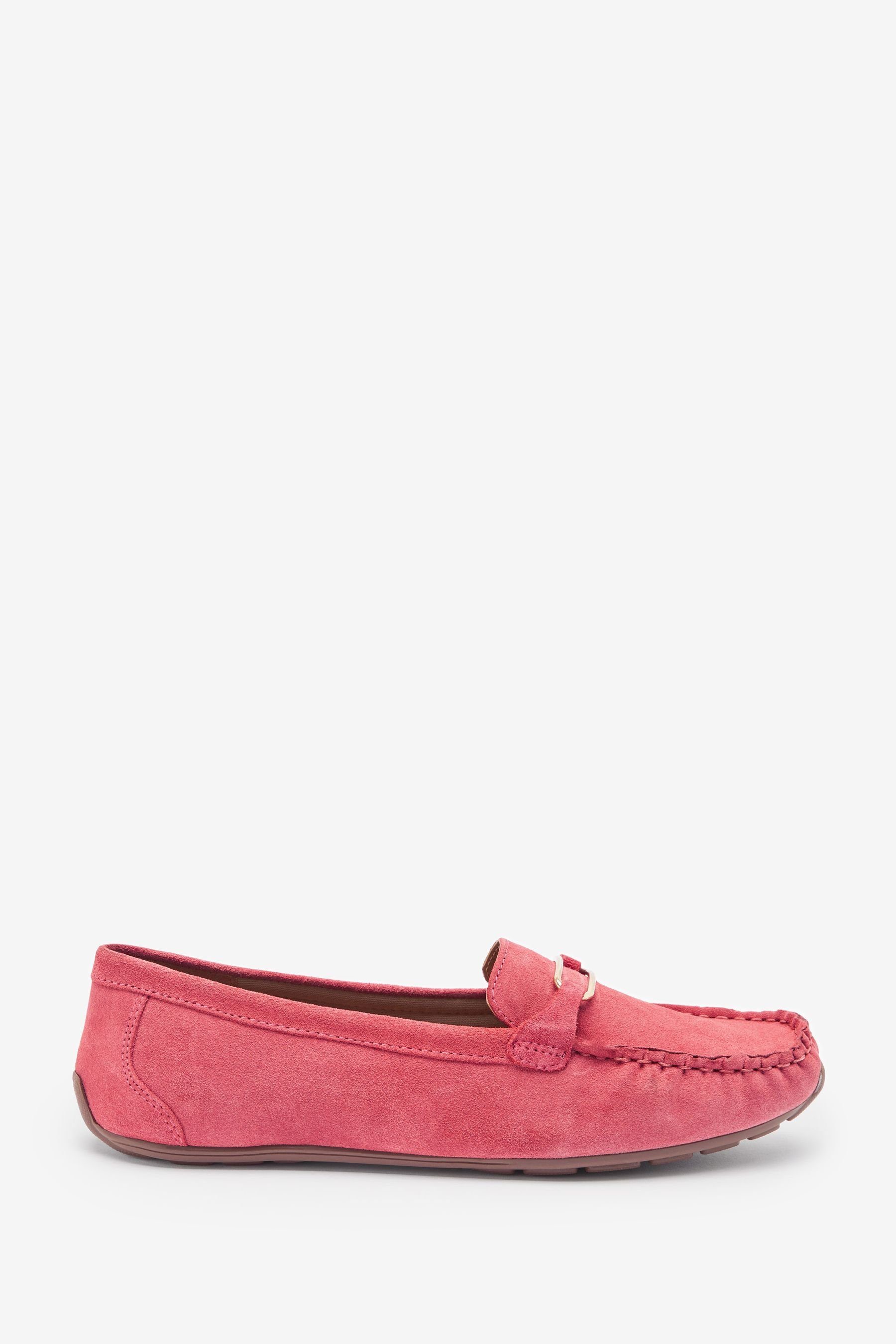 Next Forever Comfort® Driver Schuhe aus Leder Ballerina (1-tlg) Pink