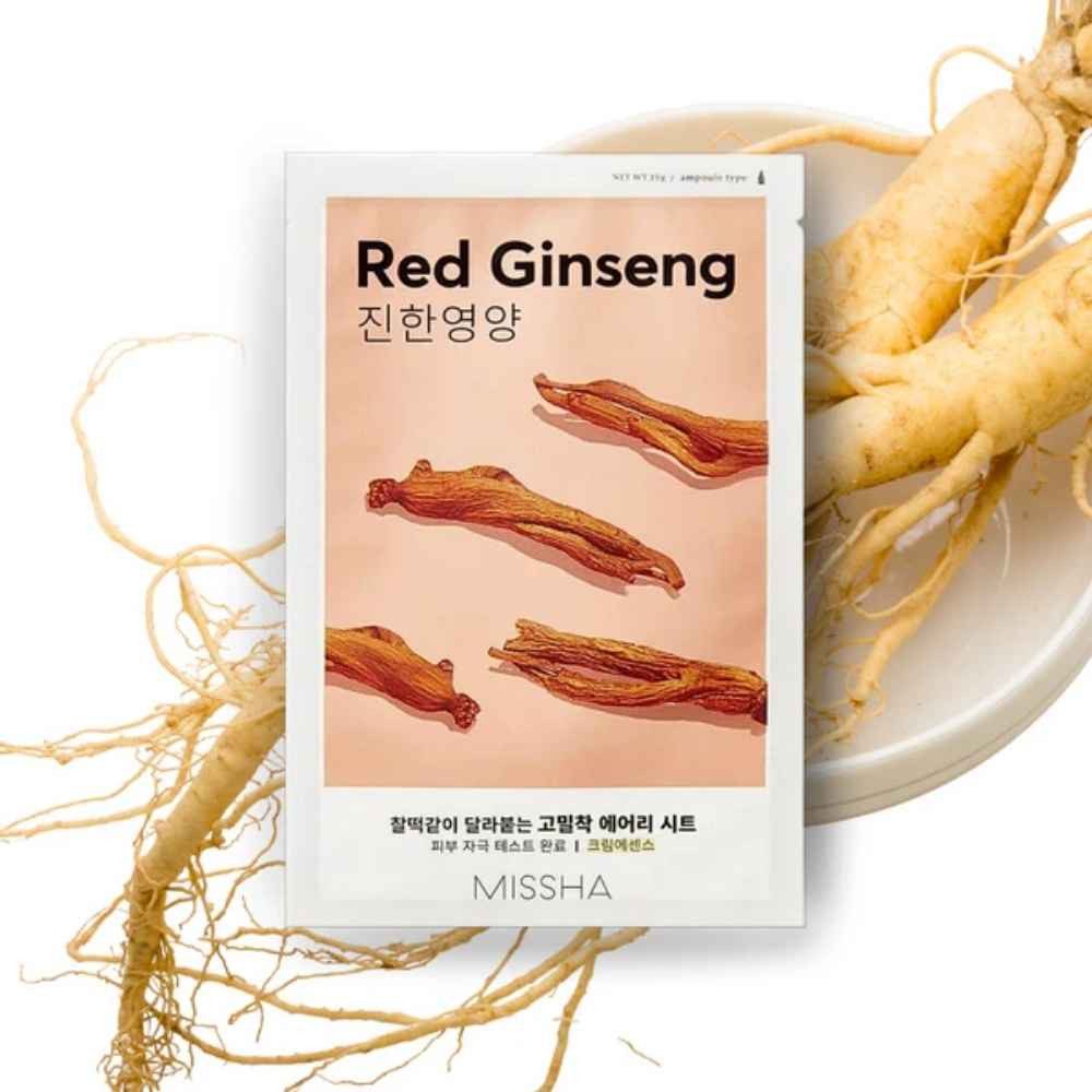 Missha Gesichtsmaske MISSHA, Airy Fit Sheet Mask Red Ginseng - 19 g