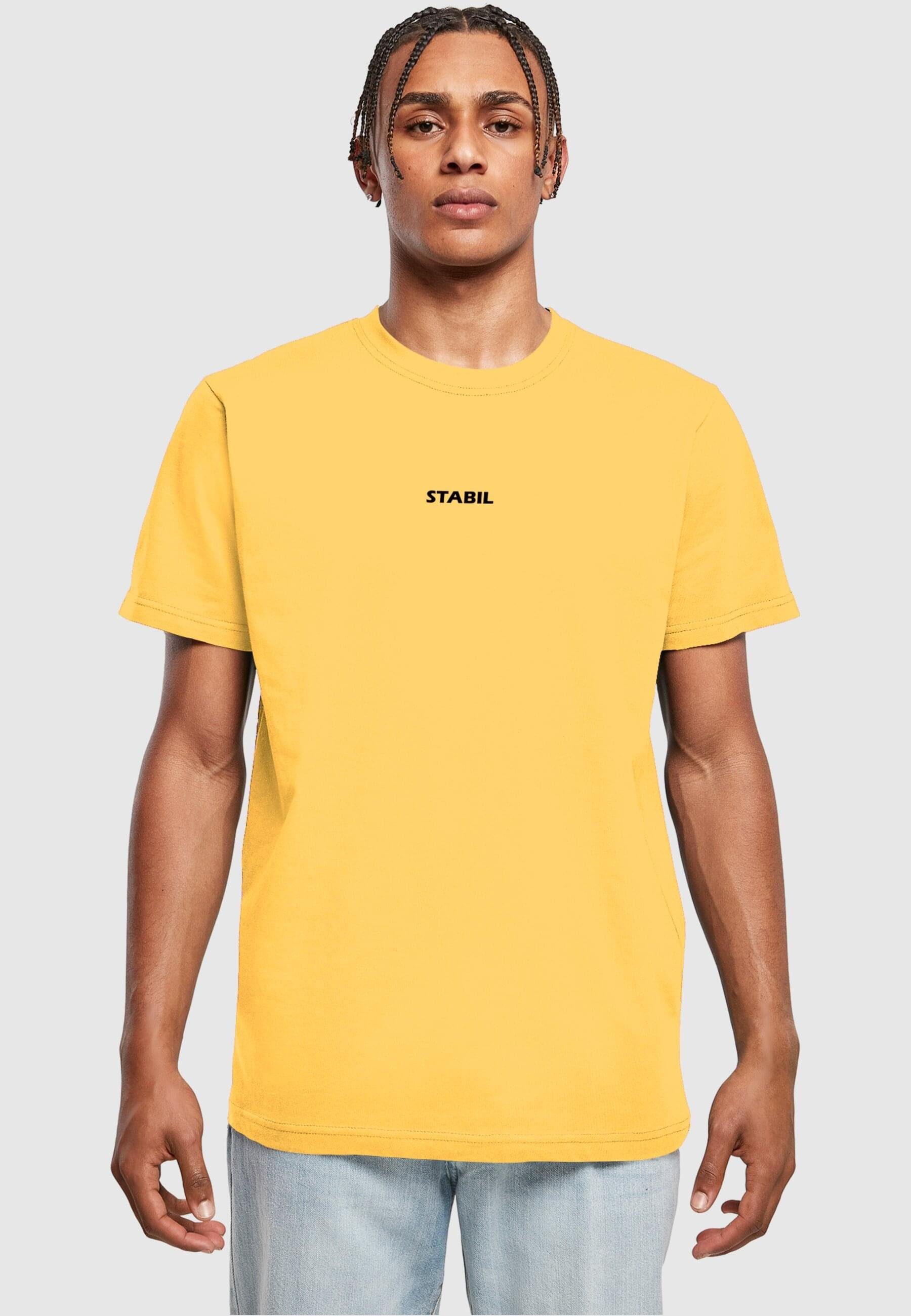 Merchcode T-Shirt Herren Stabil T-Shirt Round (1-tlg) Neck taxiyellow