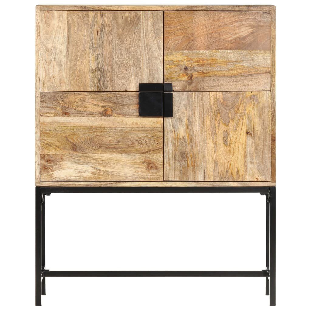 Massivholz Mango vidaXL Fächerschrank cm massives 80x30x100 Highboard (1-St) Mangoholz