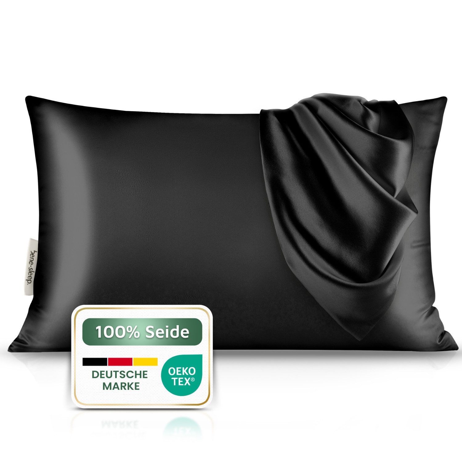 bene-sleep. Подушкиbezug bene-sleep® Seidenbezug – 22 Momme Maulbeerseide, faltenreduzierend, Reine 22 Momme Naturseide, Höchste Güteklasse 6A