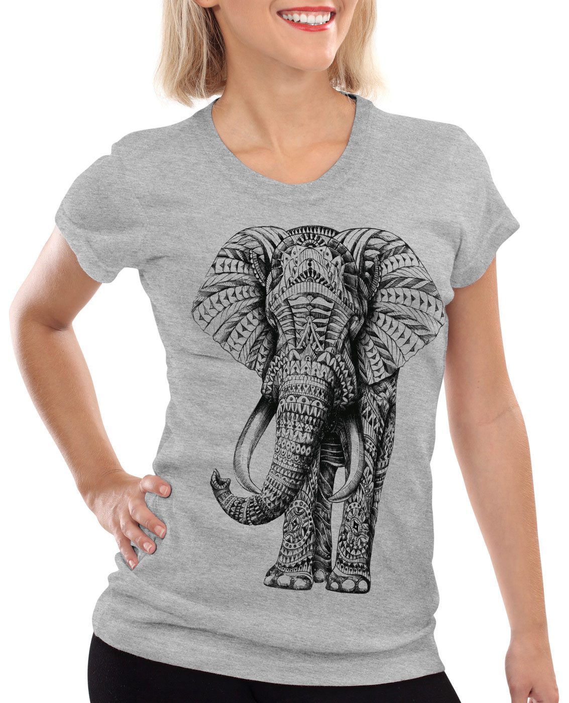 style3 T-Shirt Ink Elefanten elephant zoo günstig online kaufen