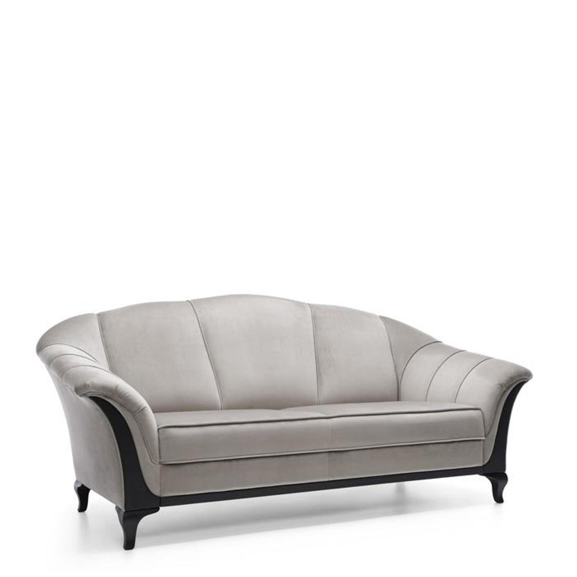 JVmoebel Sofa Luxus grauer Dreisitzer Modernes Design Couch Neu, Made in Europe