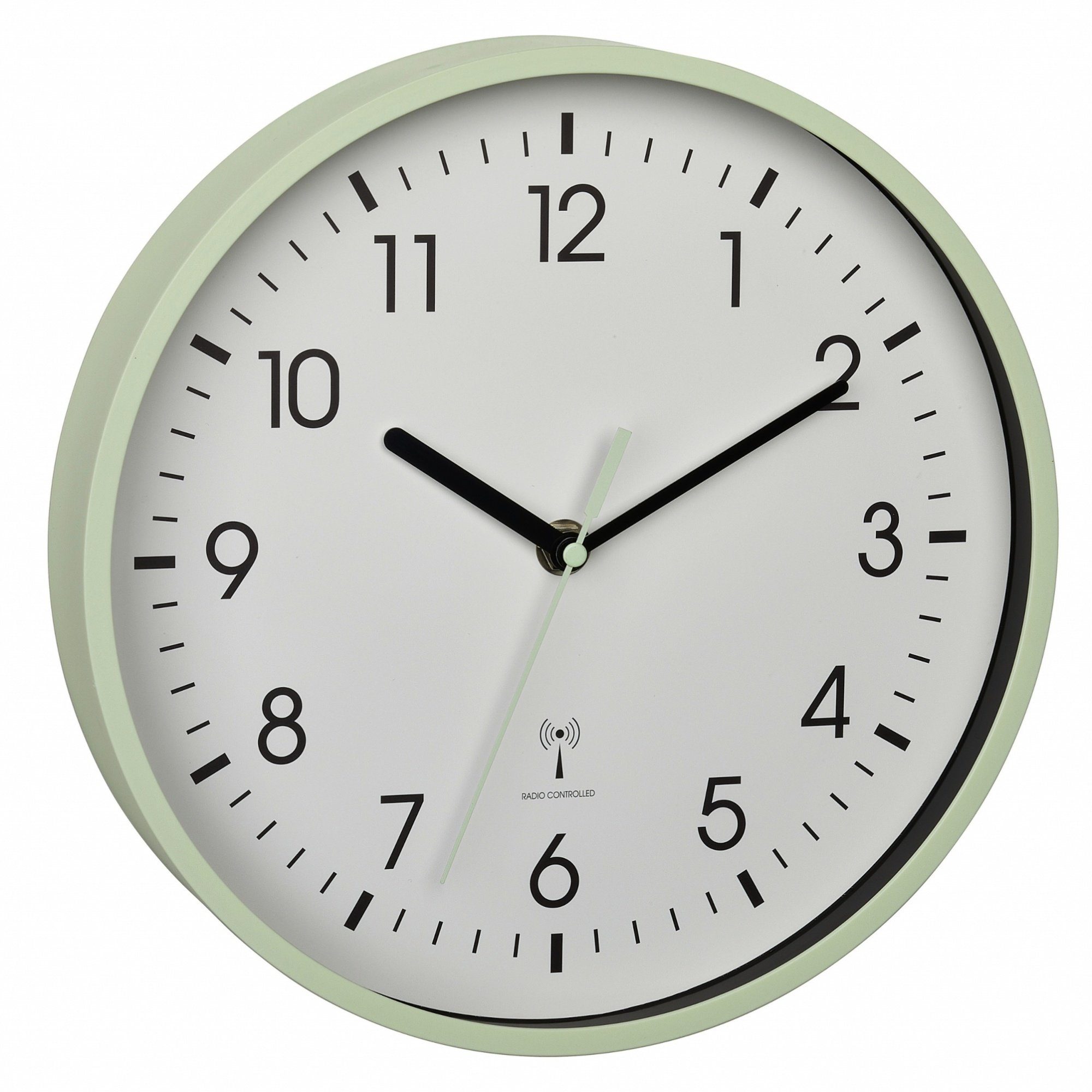 TFA Dostmann Wanduhr TFA 60.3550 analoge Funk-Wanduhr Funkuhr 245 mm mit Sekundenzeiger